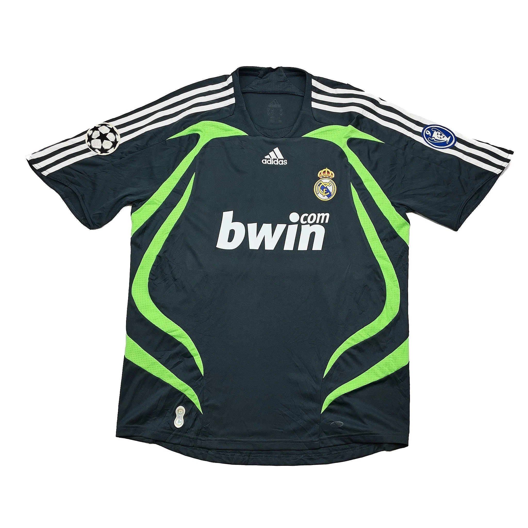 2007/08 Real Madrid Guti Haz #14 C/L Third Shirt (L) Adidas - Image 2