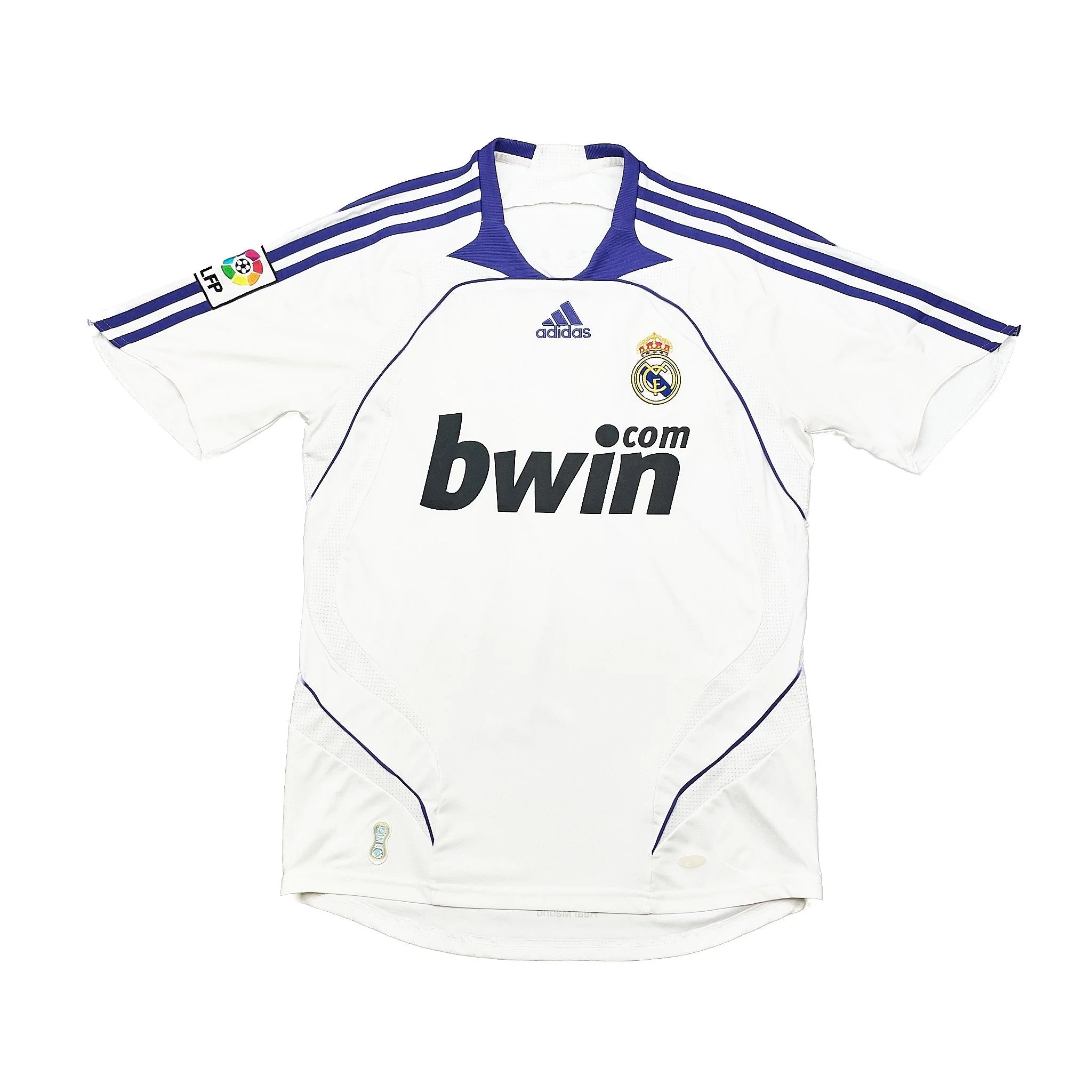 2007/08 Real Madrid Guti Haz #14 Home Shirt (M) Adidas - Image 2