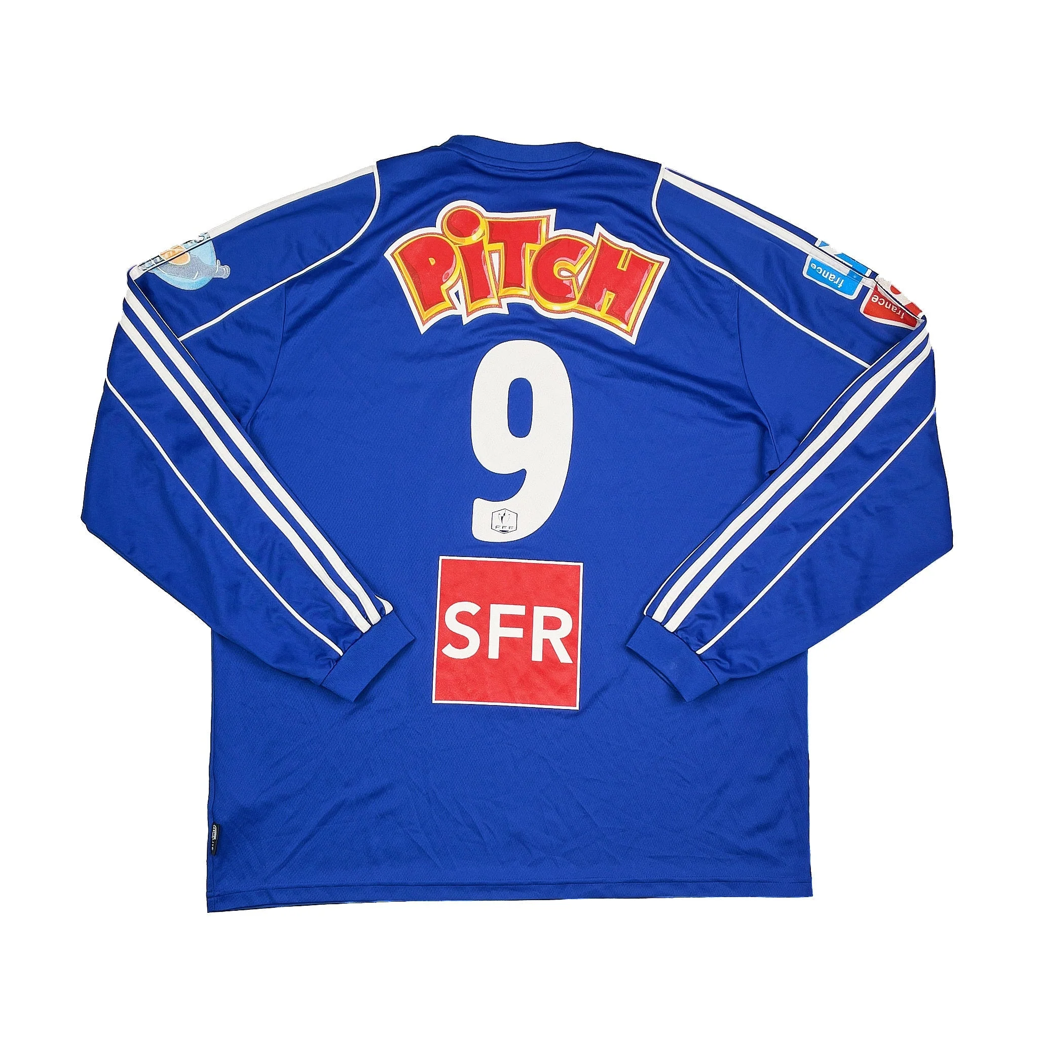 2007/08 Thonon Évian Grand Geneve F.C. #9 L/S Home Shirt (XL) Adidas - Image 2