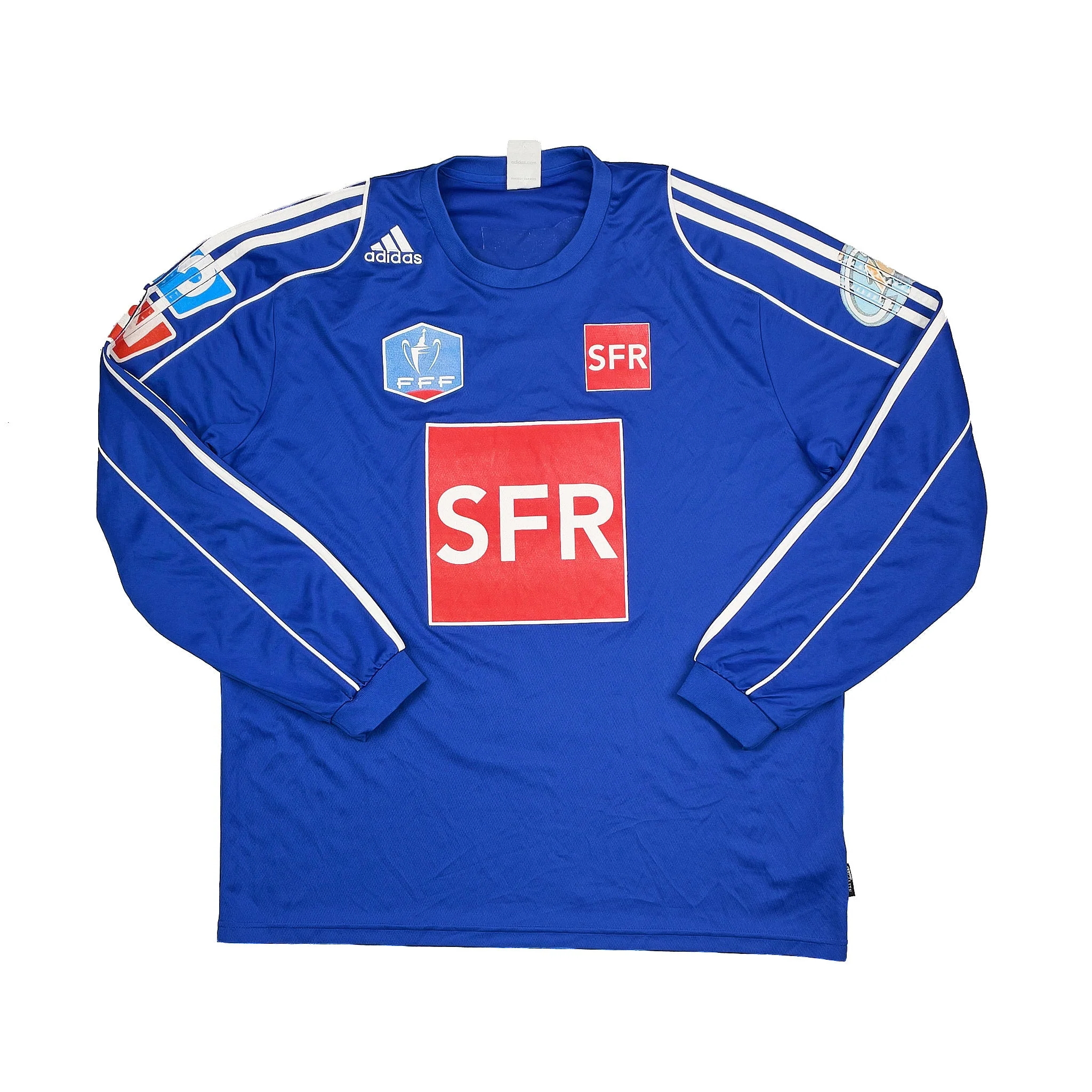 2007/08 Thonon Évian Grand Geneve F.C. #9 L/S Home Shirt (XL) Adidas - Image 3