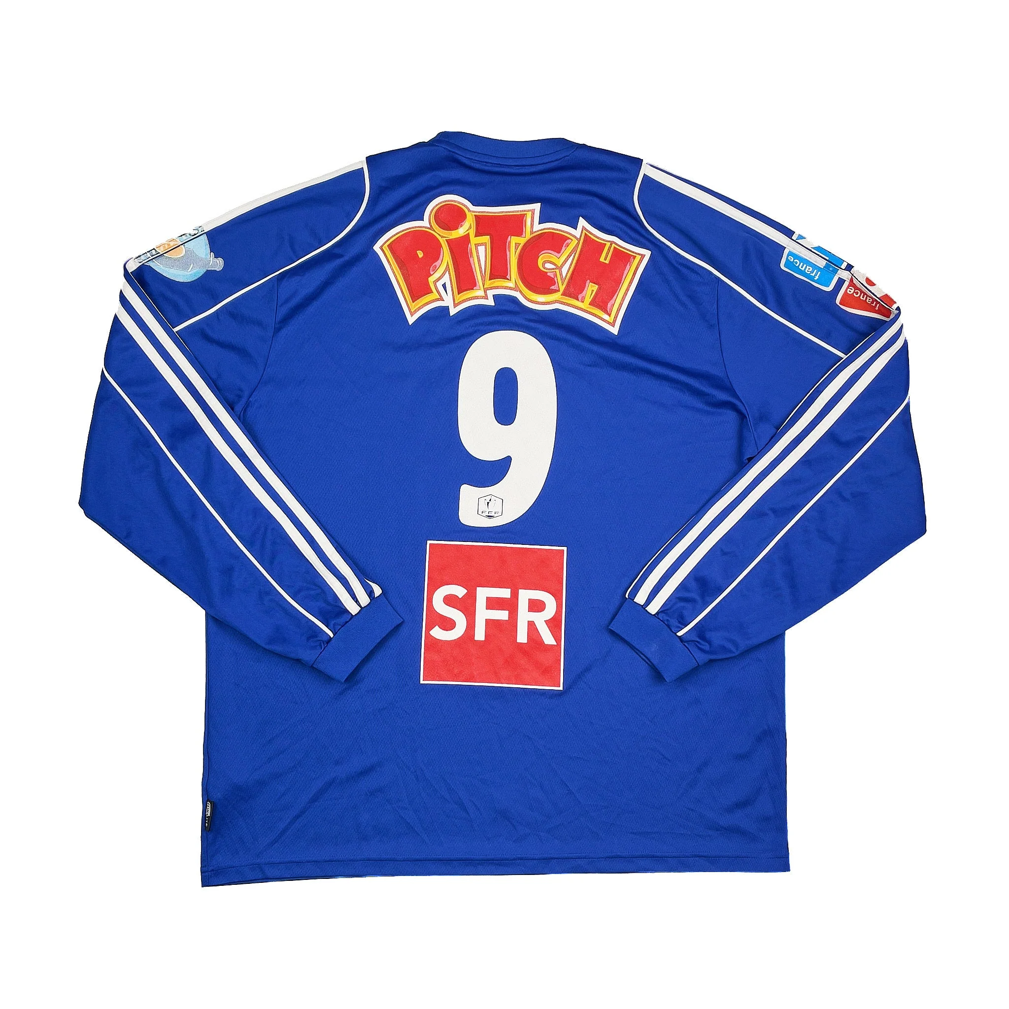 2007/08 Thonon Évian Grand Geneve F.C. #9 L/S Home Shirt (XL) Adidas - Image 4