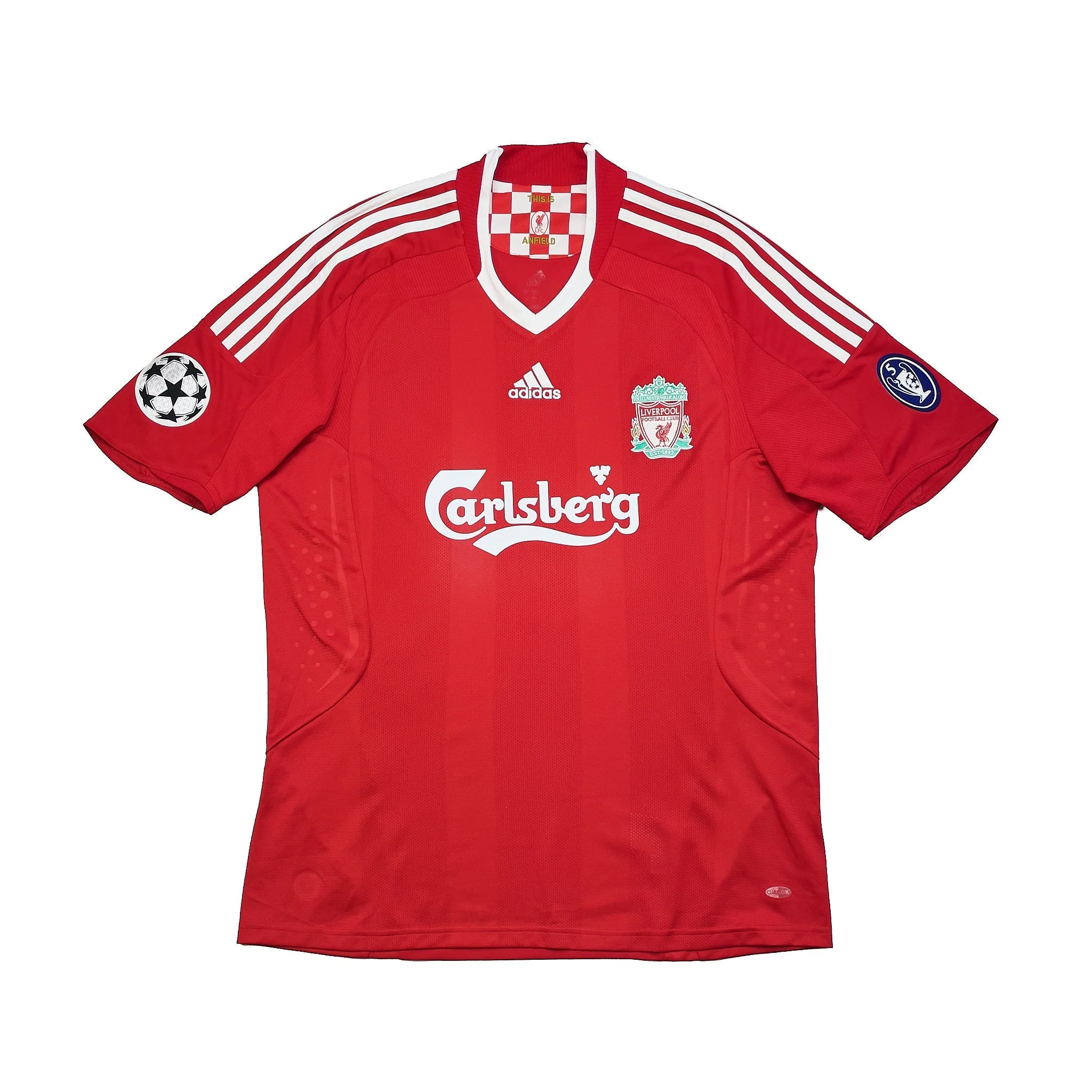 2008/09 Liverpool Torres #9 C/L Home Shirt (L) Adidas - Image 2