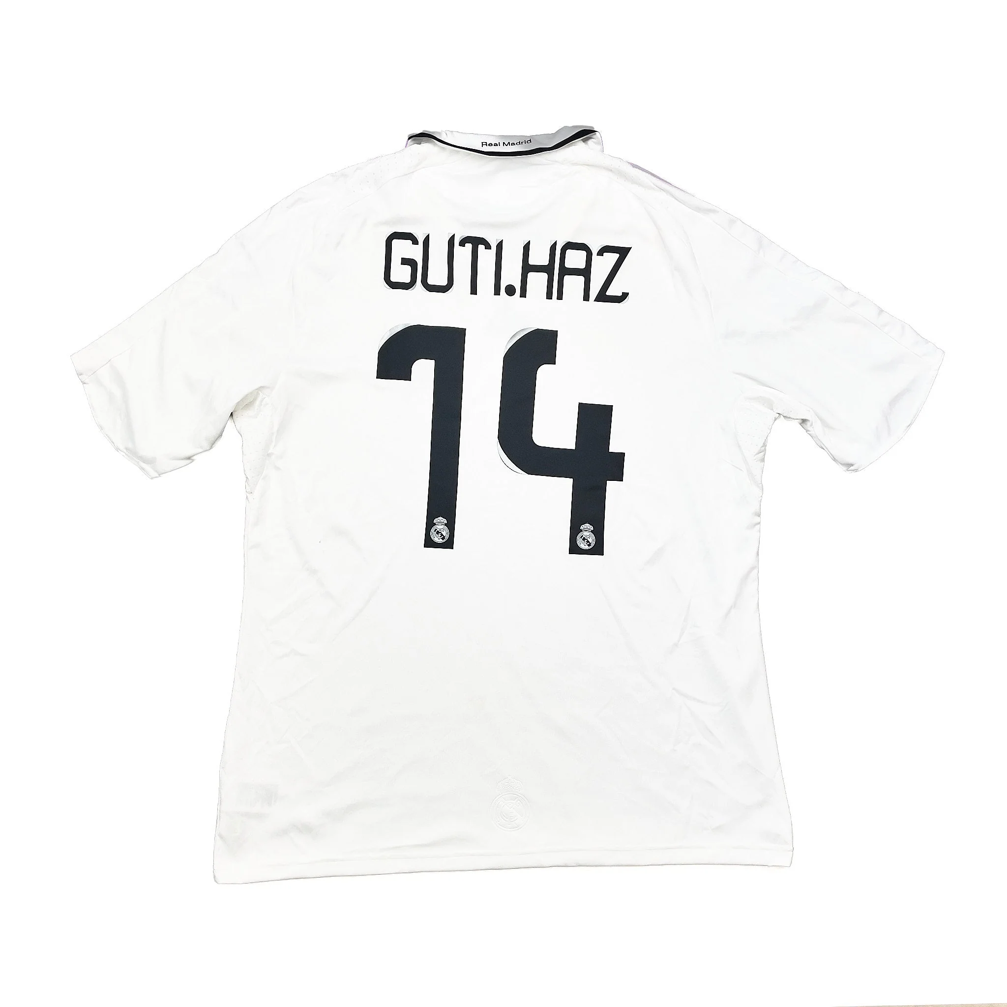 2008/09 Real Madrid Guti Haz #14 Home Shirt (XL) Adidas