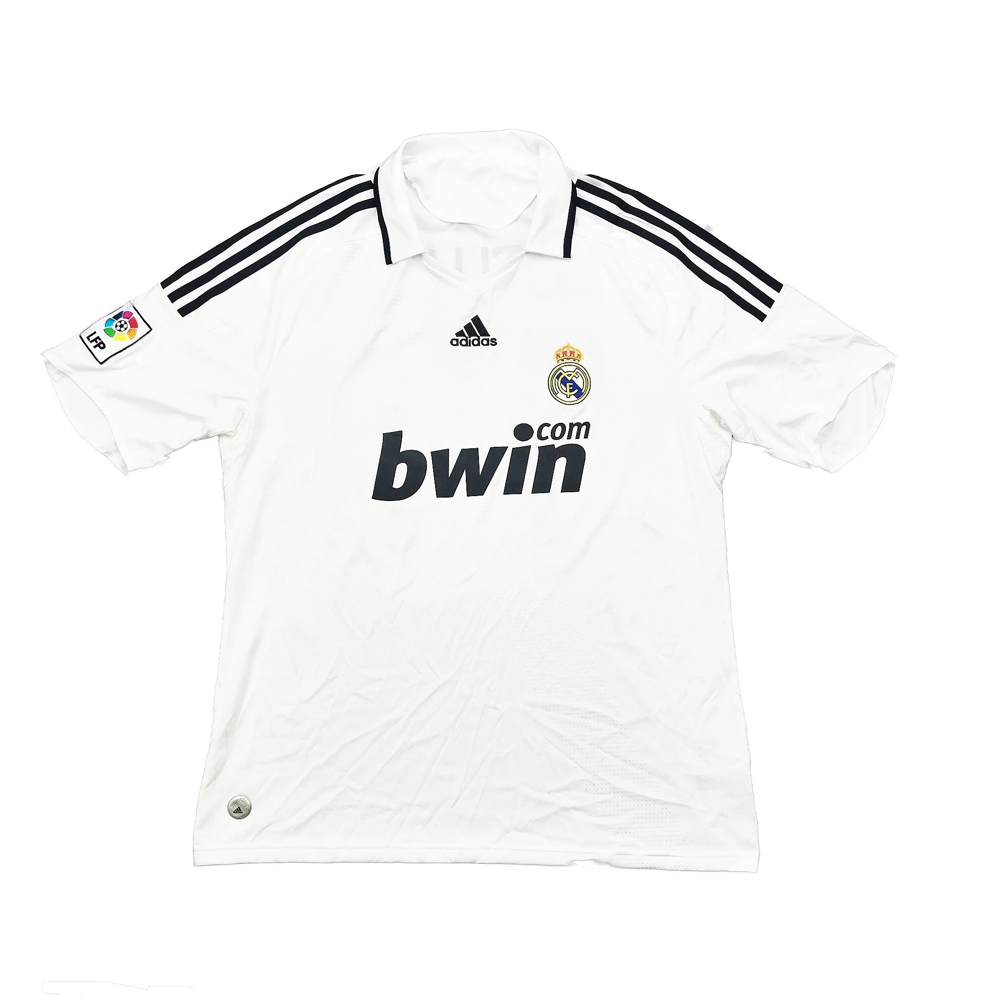 2008/09 Real Madrid Guti Haz #14 Home Shirt (XL) Adidas - Image 2