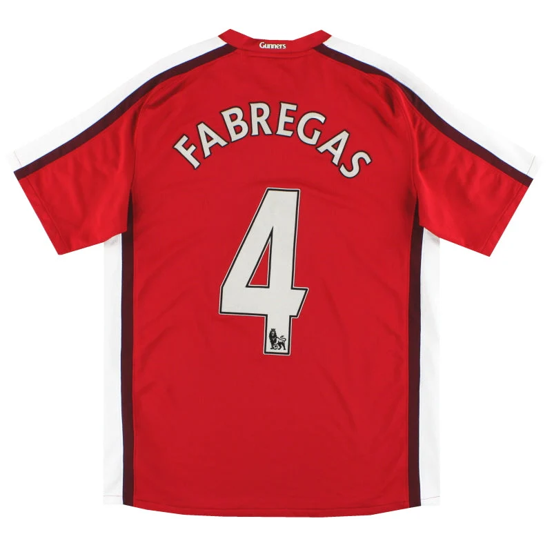 2008-10 Arsenal Nike Home Shirt Fabregas #4 L