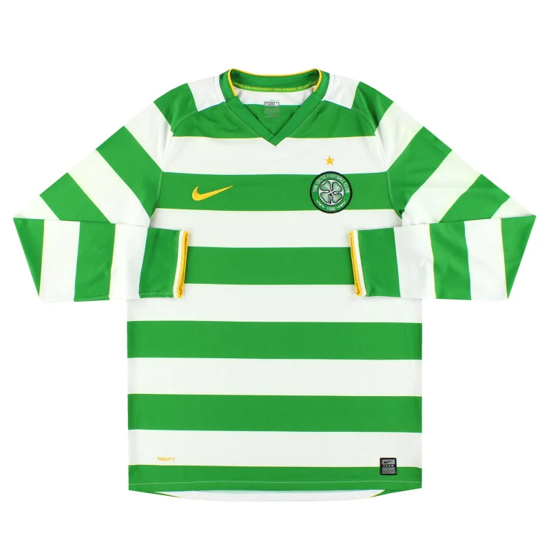 2008-10 Celtic Nike Home Shirt L/S M