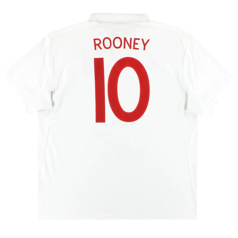 2009-10 England Umbro Home Shirt Rooney #10 XL