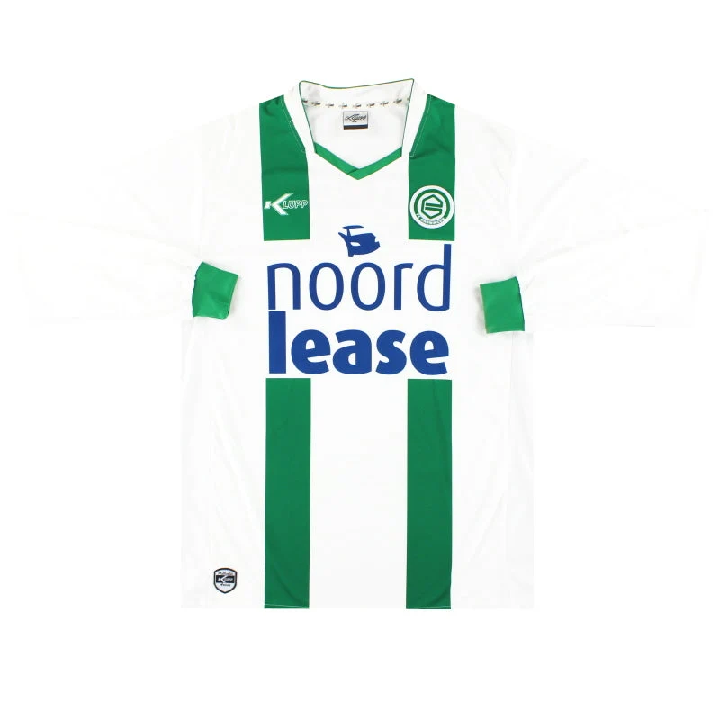 2009-10 FC Groningen Klupp Home Shirt L/S *Mint* XL