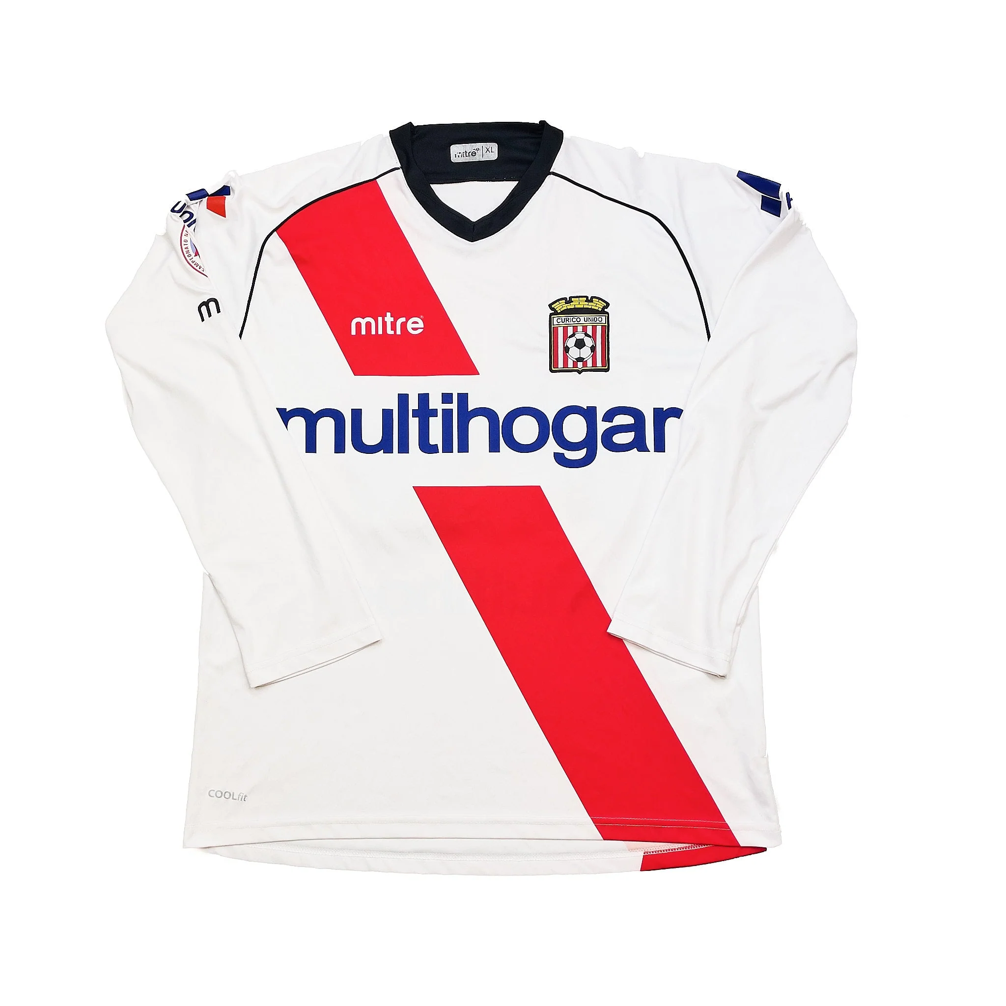 2010/11 Curico Unido #20 L/S Home Shirt (XL) Mitre - Image 3