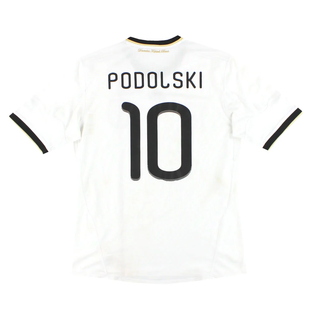 2010-11 Germany adidas Home Shirt Podolski #10 L