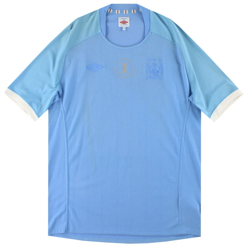 2010-11 Manchester City Umbro 'FA Cup Winners' Home Shirt L