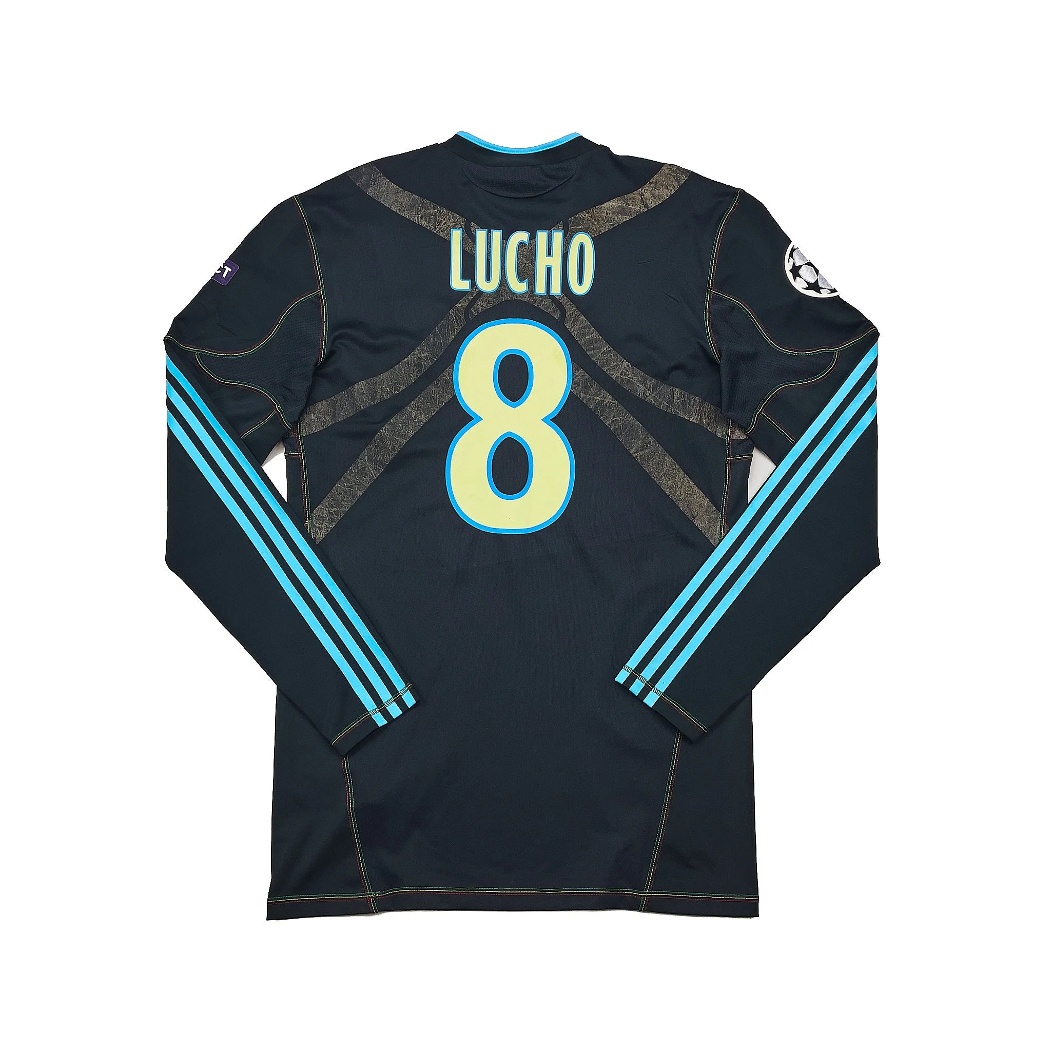 2010/11 Marseille Lucho #8 *Player Issue* C/L Third Shirt (XL) Adidas - Image 3