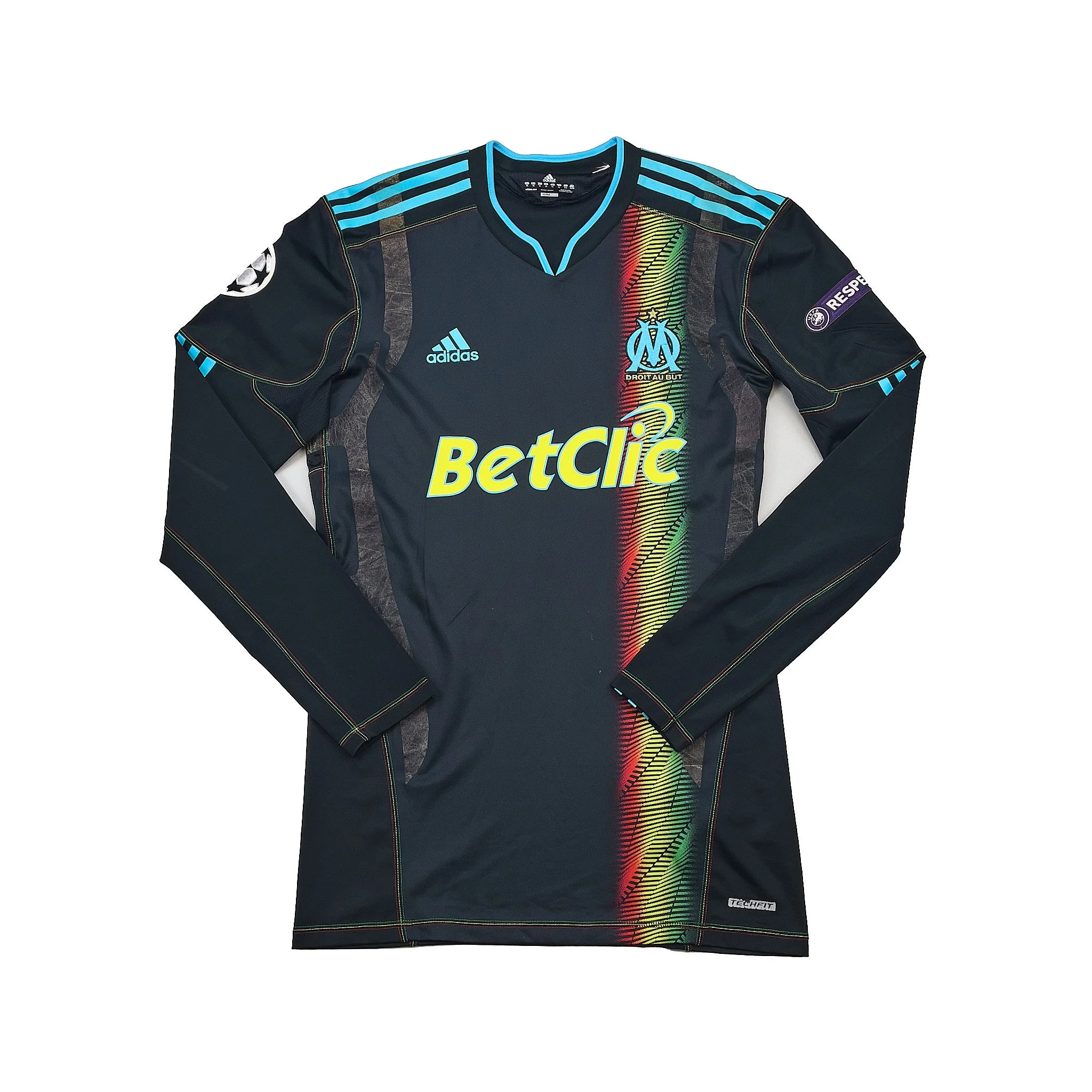 2010/11 Marseille Lucho #8 *Player Issue* C/L Third Shirt (XL) Adidas - Image 4