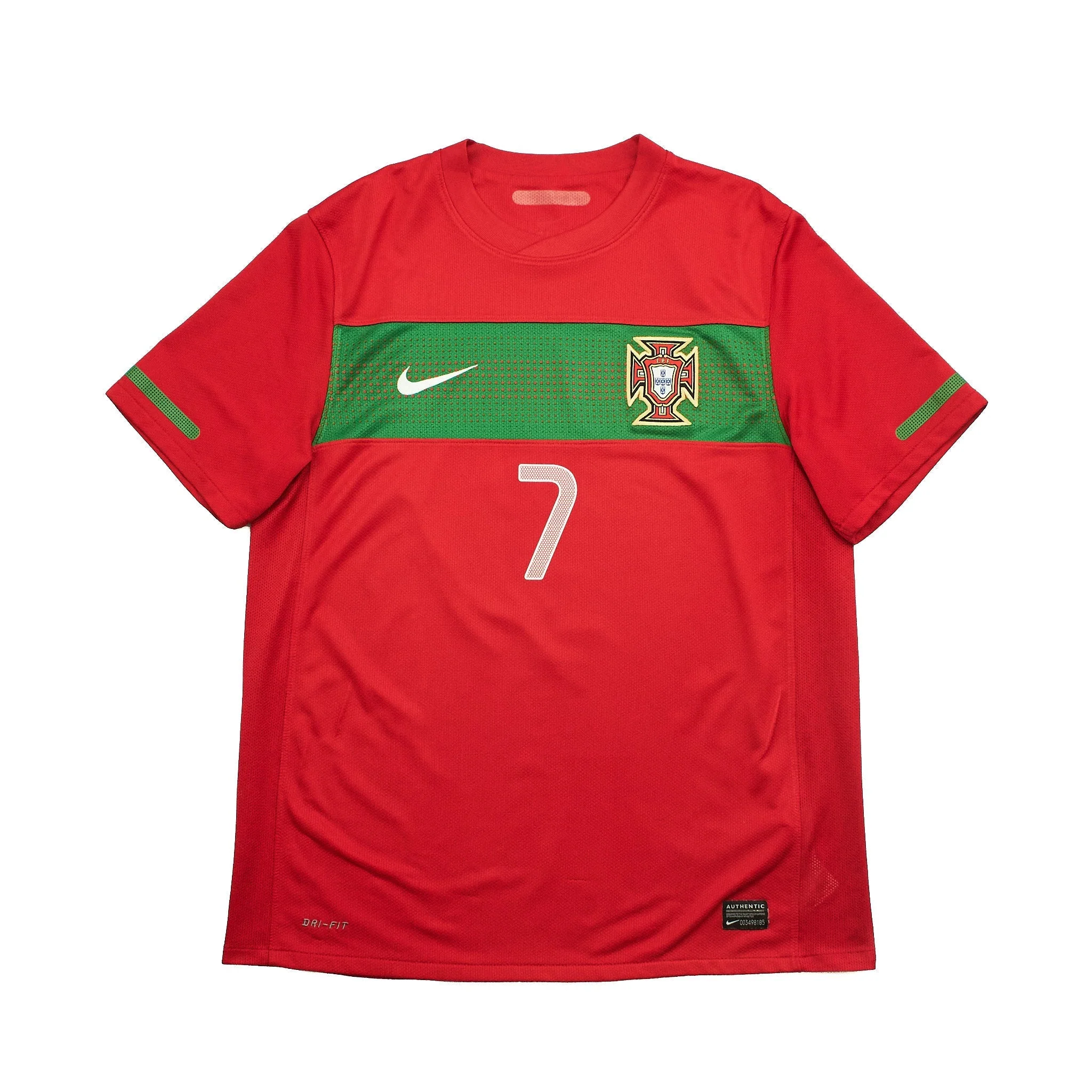 2010/11 Portugal Ronaldo #7 Home Shirt (M) Nike - Image 2