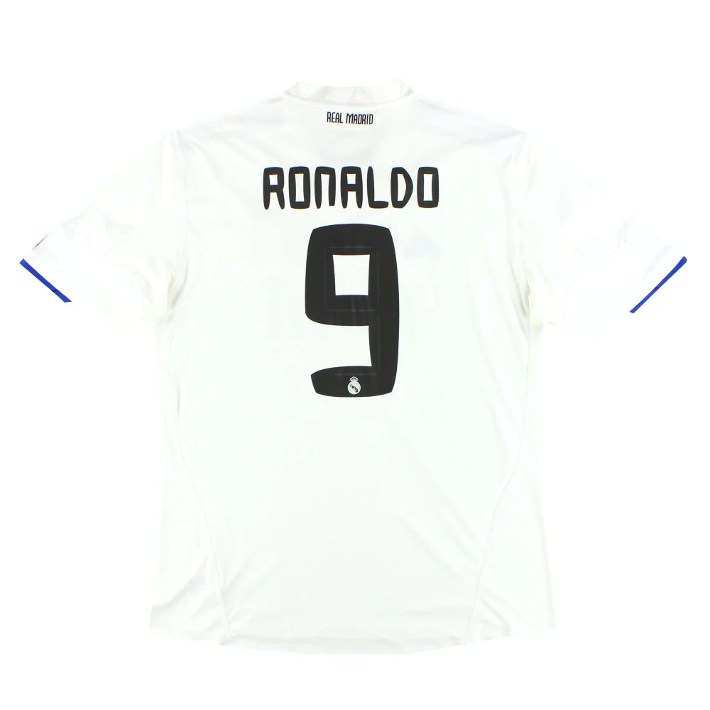 2010-11 Real Madrid adidas Home Shirt Ronaldo #9 XL