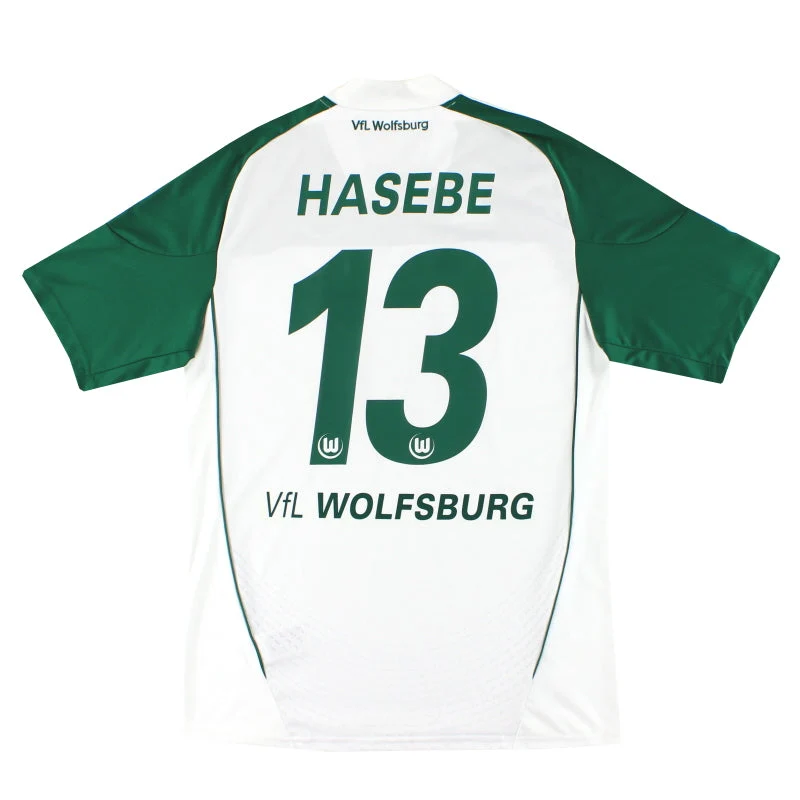 2010-11 Wolfsburg adidas Home Shirt Hasebe #13 *Mint* M