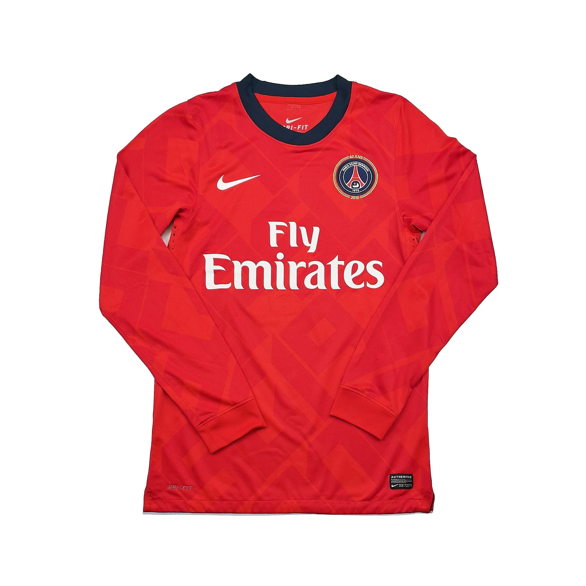 2010/12 PSG Nene #19 *Player Issue* 40 Year L/S Third Shirt (S) Nike - Image 2