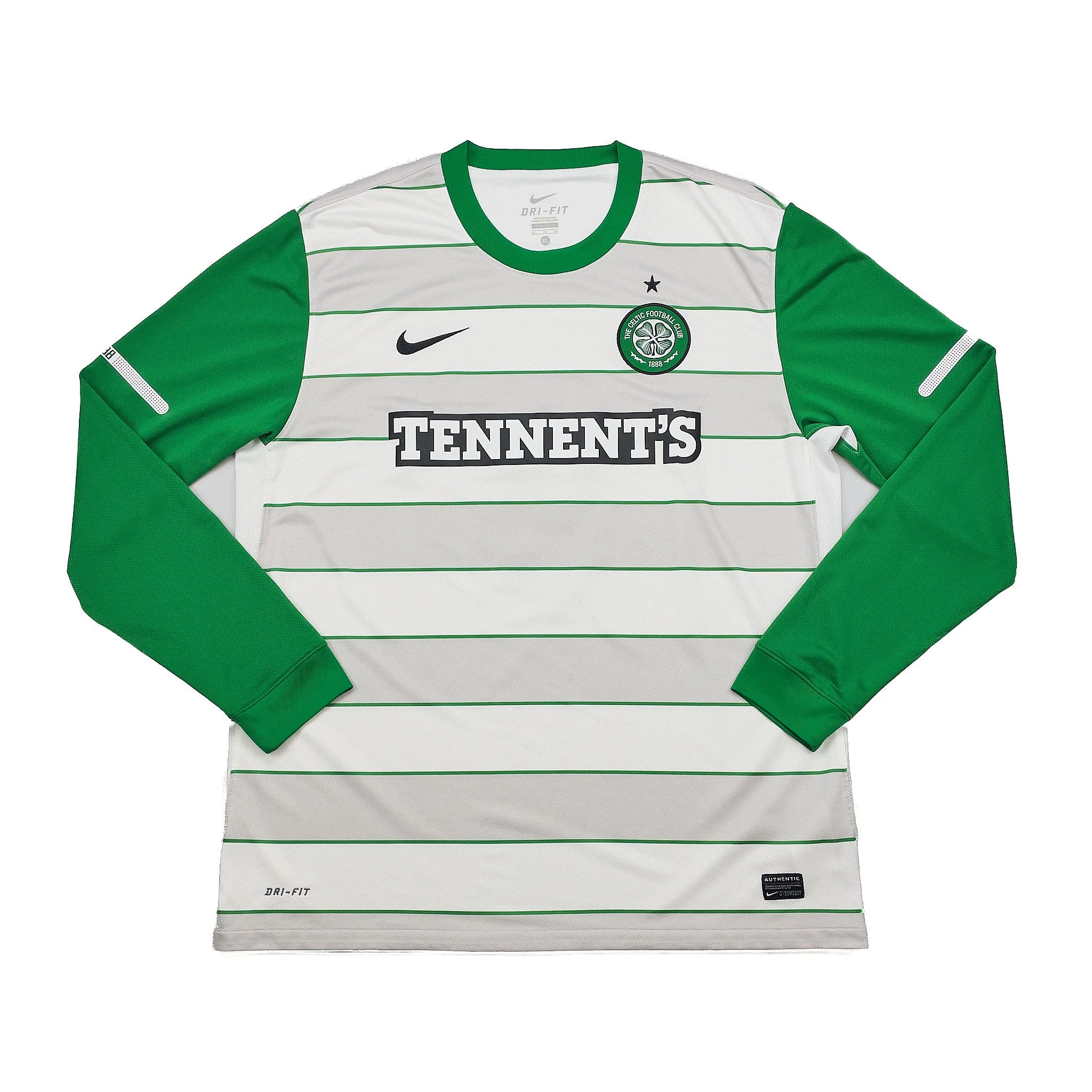 2011/12 Celtic #9 L/S Away Shirt (XL) Nike - Image 3