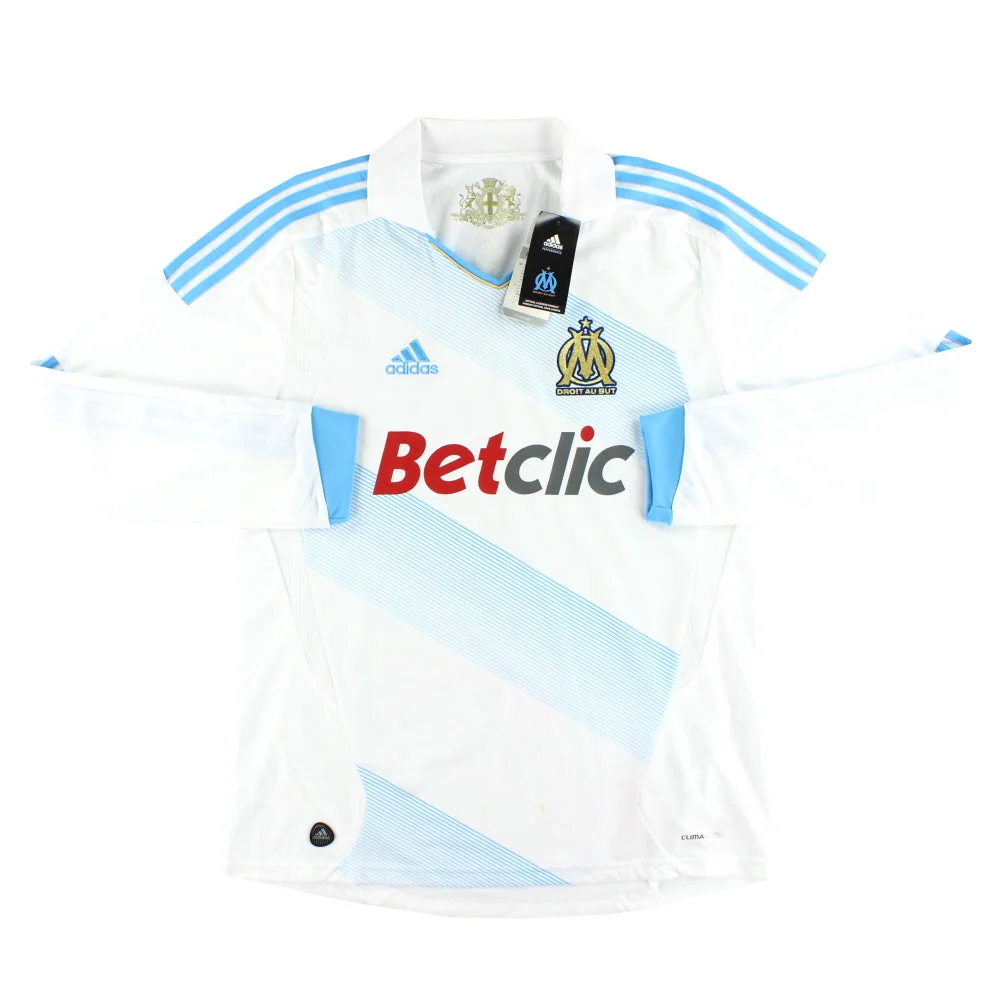 2011-12 Olympique Marseille adidas Home Shirt L/S *w/tags* L