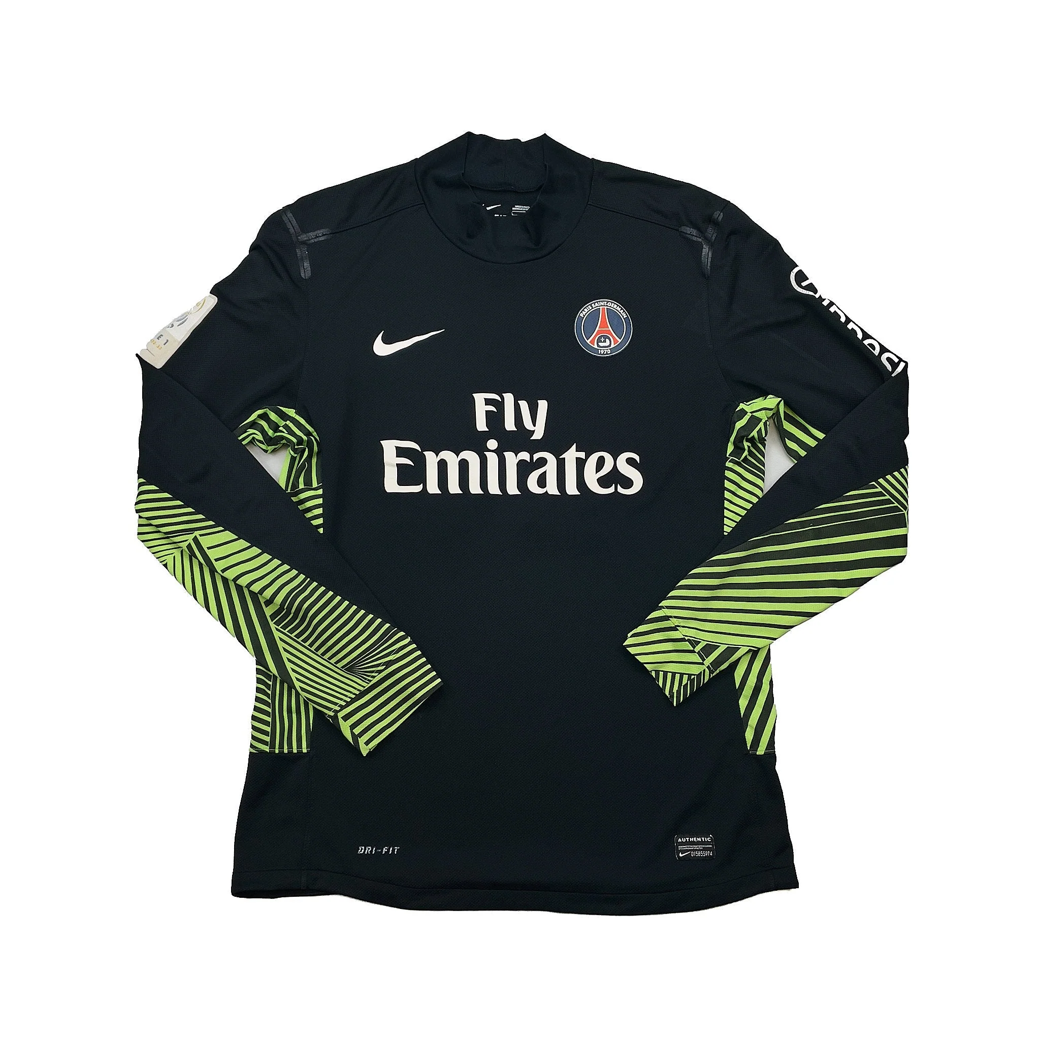2011/12 PSG Sirigu #30 *Match Issue* GK Shirt (L) Nike - Image 2
