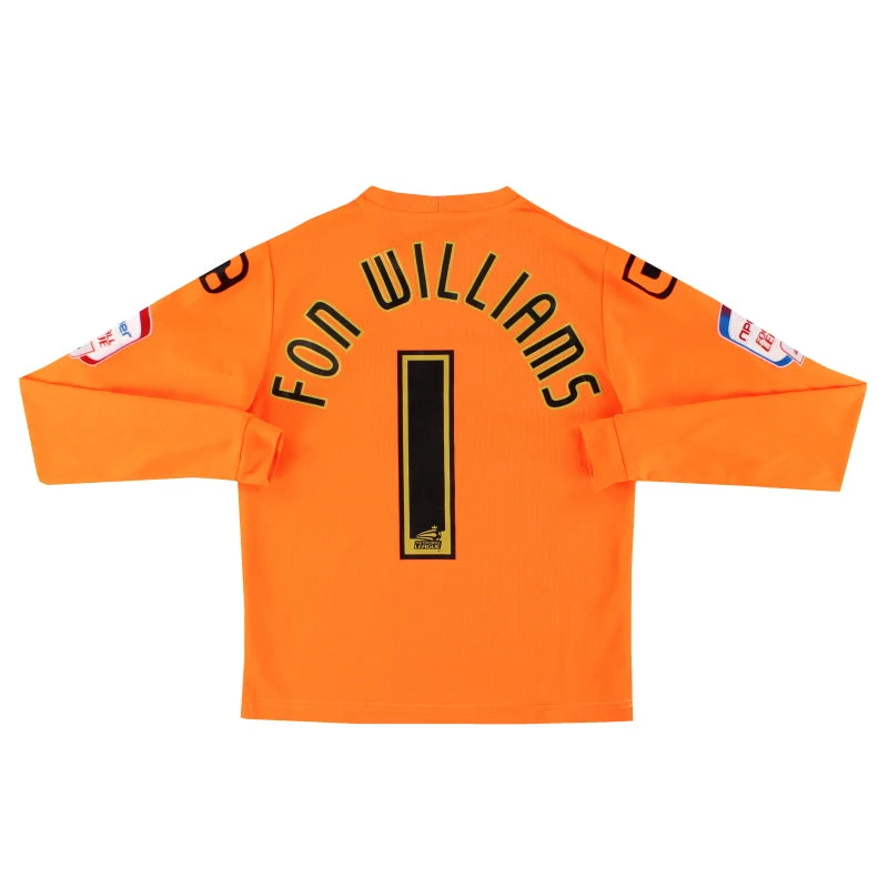 2011-12 Tranmere Rovers Carbrini Goalkeeper Shirt Fon Williams #1 M.Boys