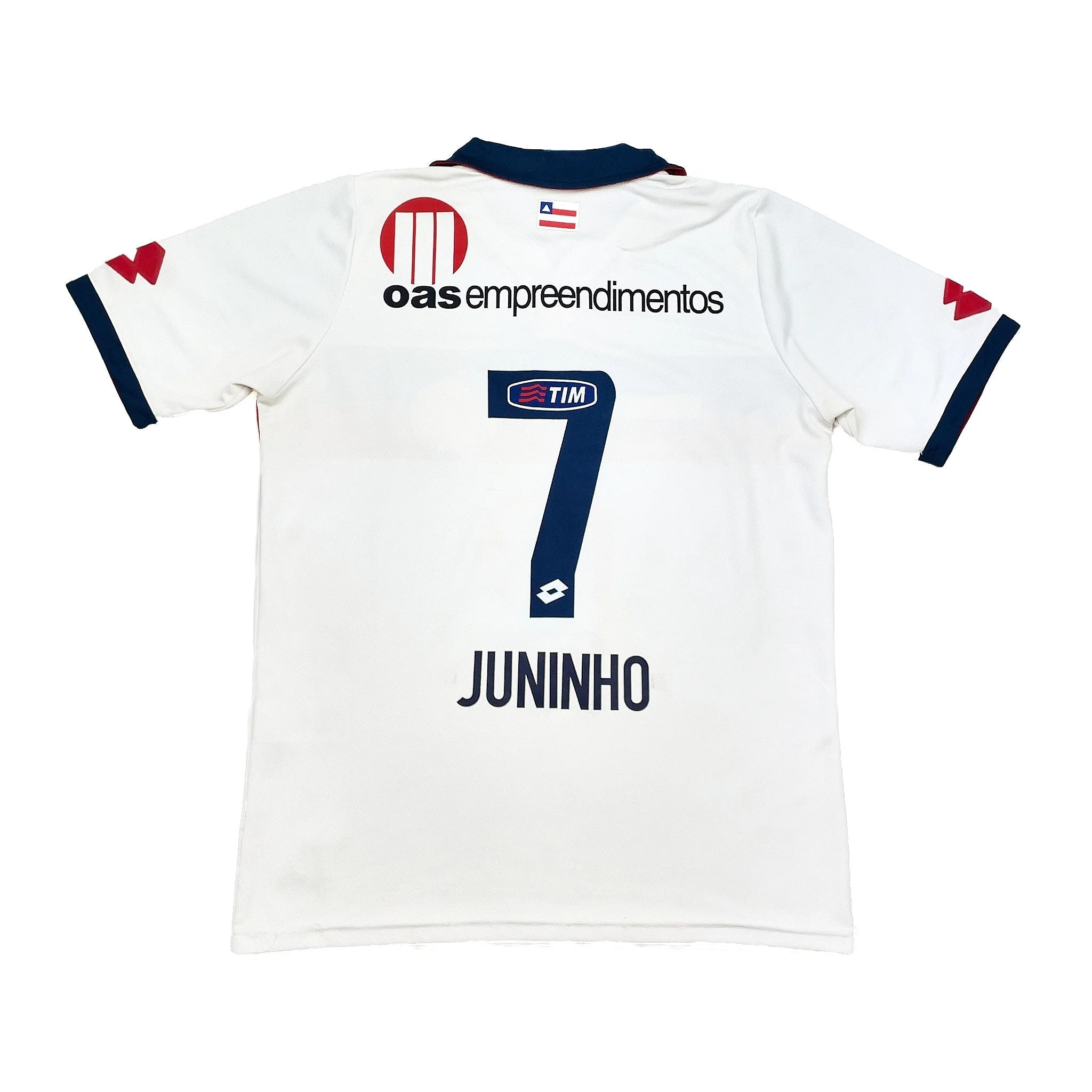 2011 Clube Bahia Juninho #7 Home Shirt (M) Lotto - Image 2