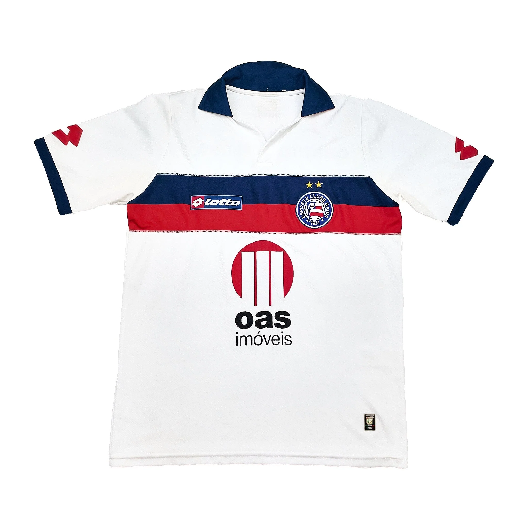 2011 Clube Bahia Juninho #7 Home Shirt (M) Lotto - Image 4