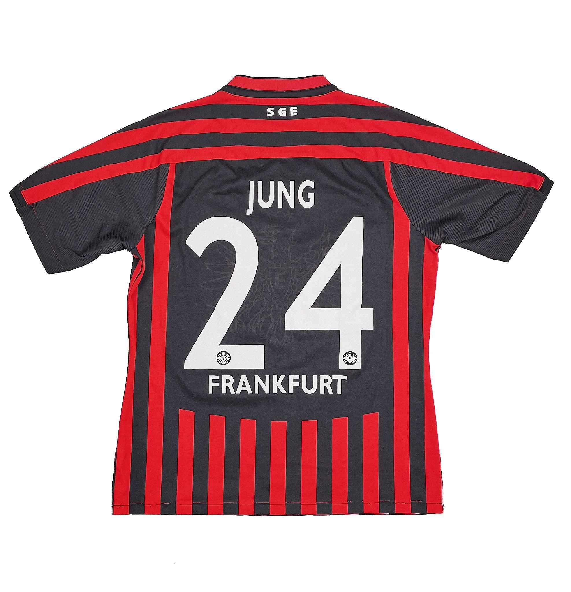 2012/13 Eintracht Frankfurt Home Jung #24 Home Shirt (S) Jako - Image 3