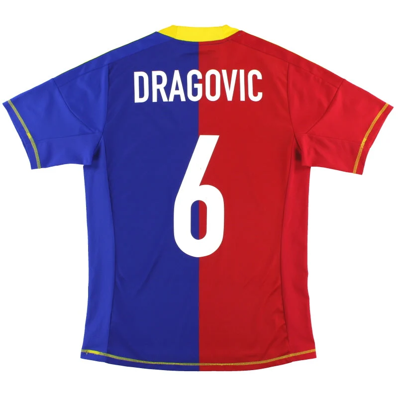 2012-13 FC Basel adidas Home Shirt Dragovic #6 Y