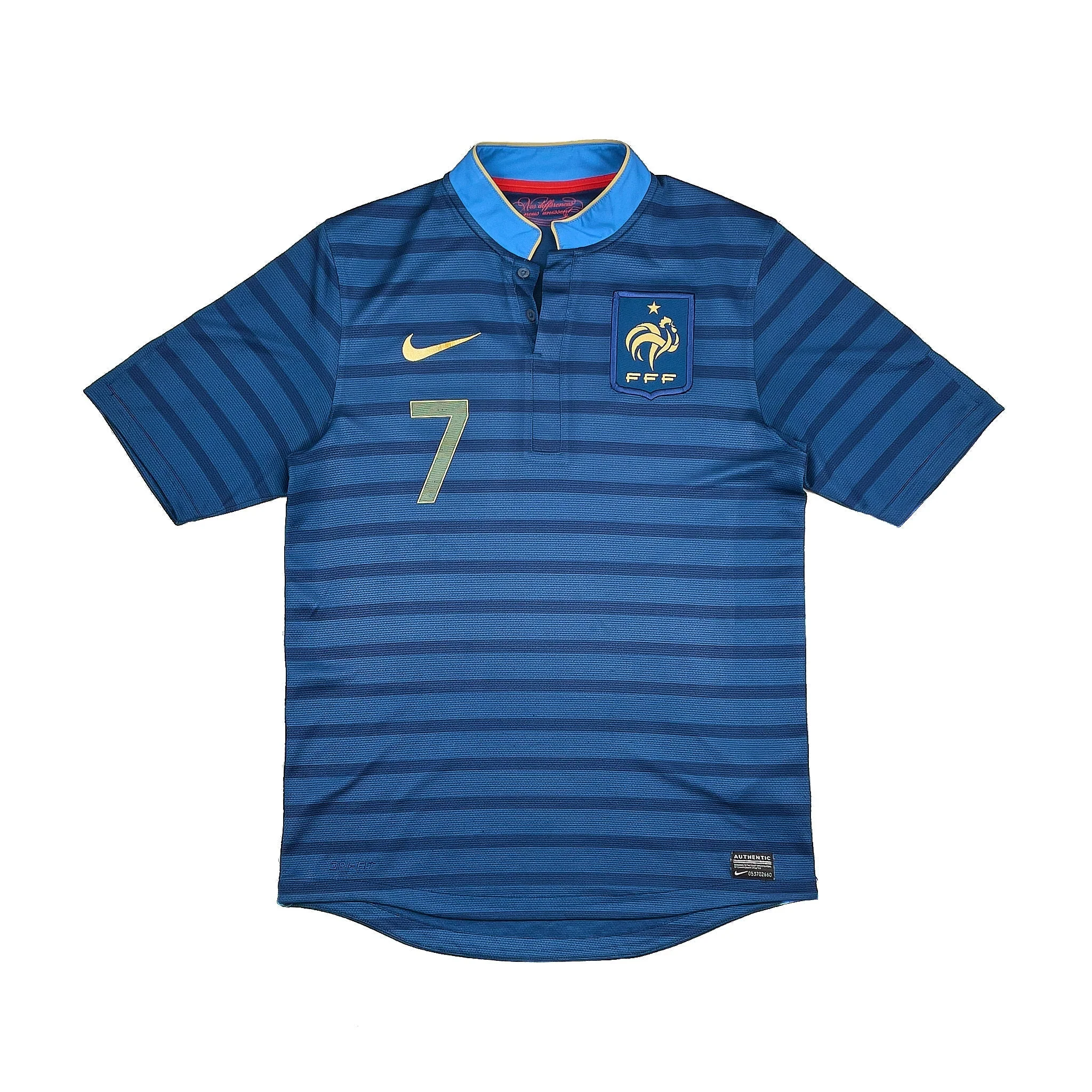 2012/13 France Ribery #7 Home Shirt (S) Nike - Image 2