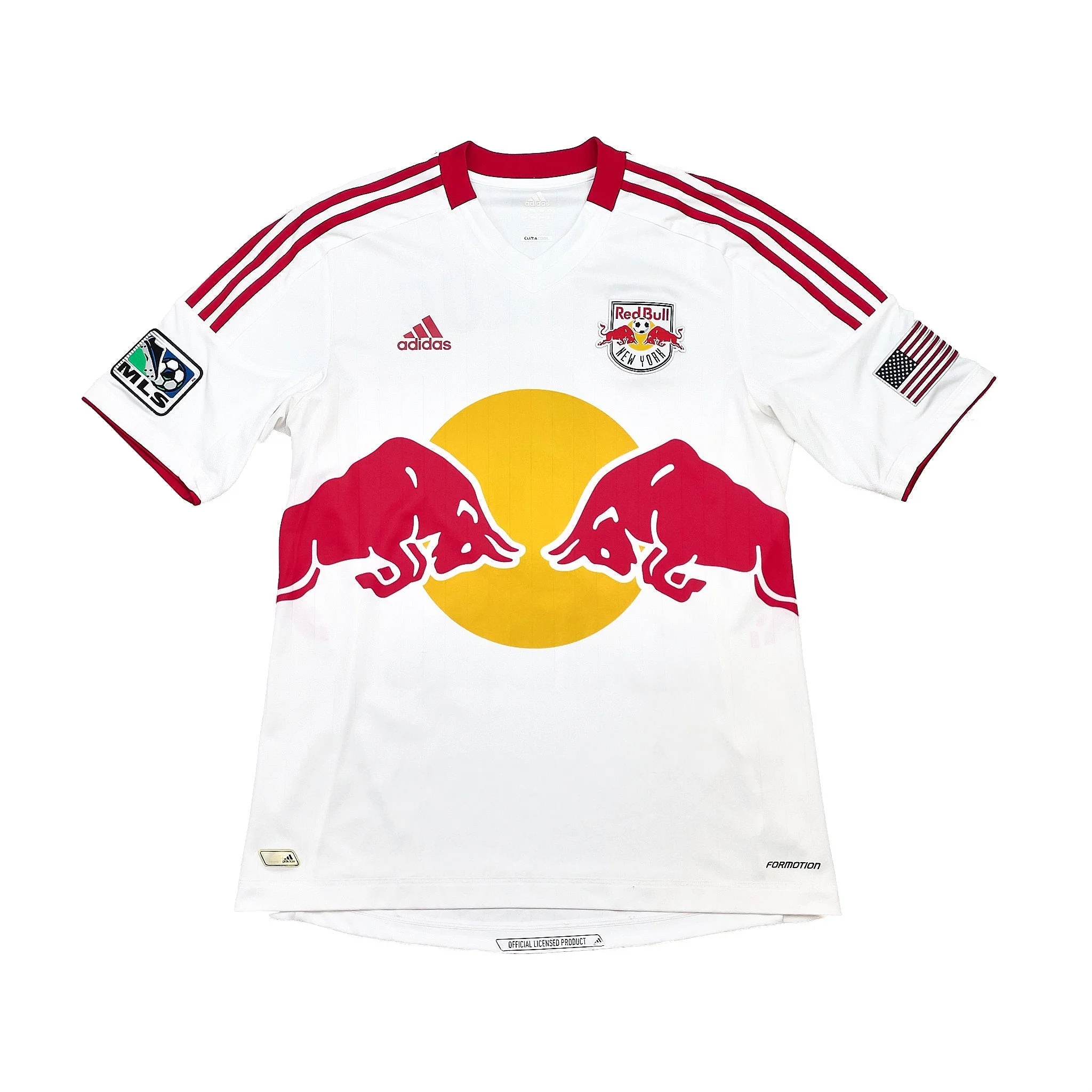 2012/13 New York Red Bulls Hertzog #6 *Player Issue* Home Shirt (L) Adidas - Image 2