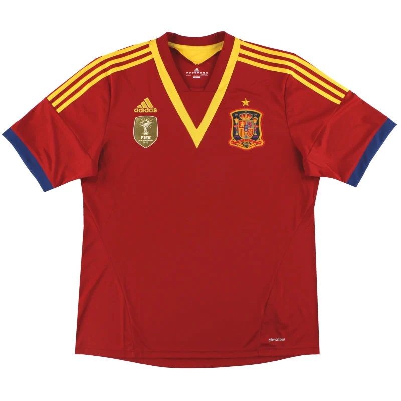 2012-13 Spain adidas Home Shirt *Mint* XL