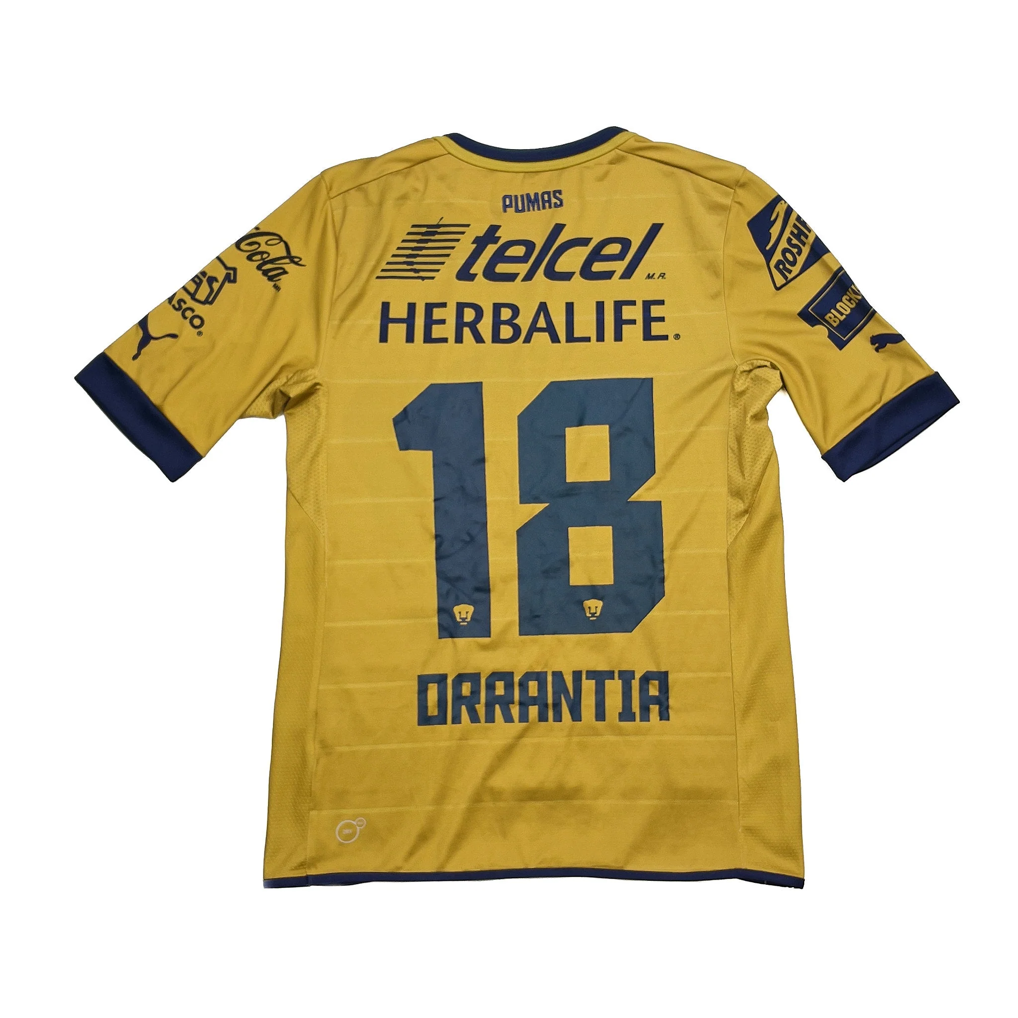 2012/13 UNAM Pumas Orrantia #18 Home Shirt (S) Puma - Image 3
