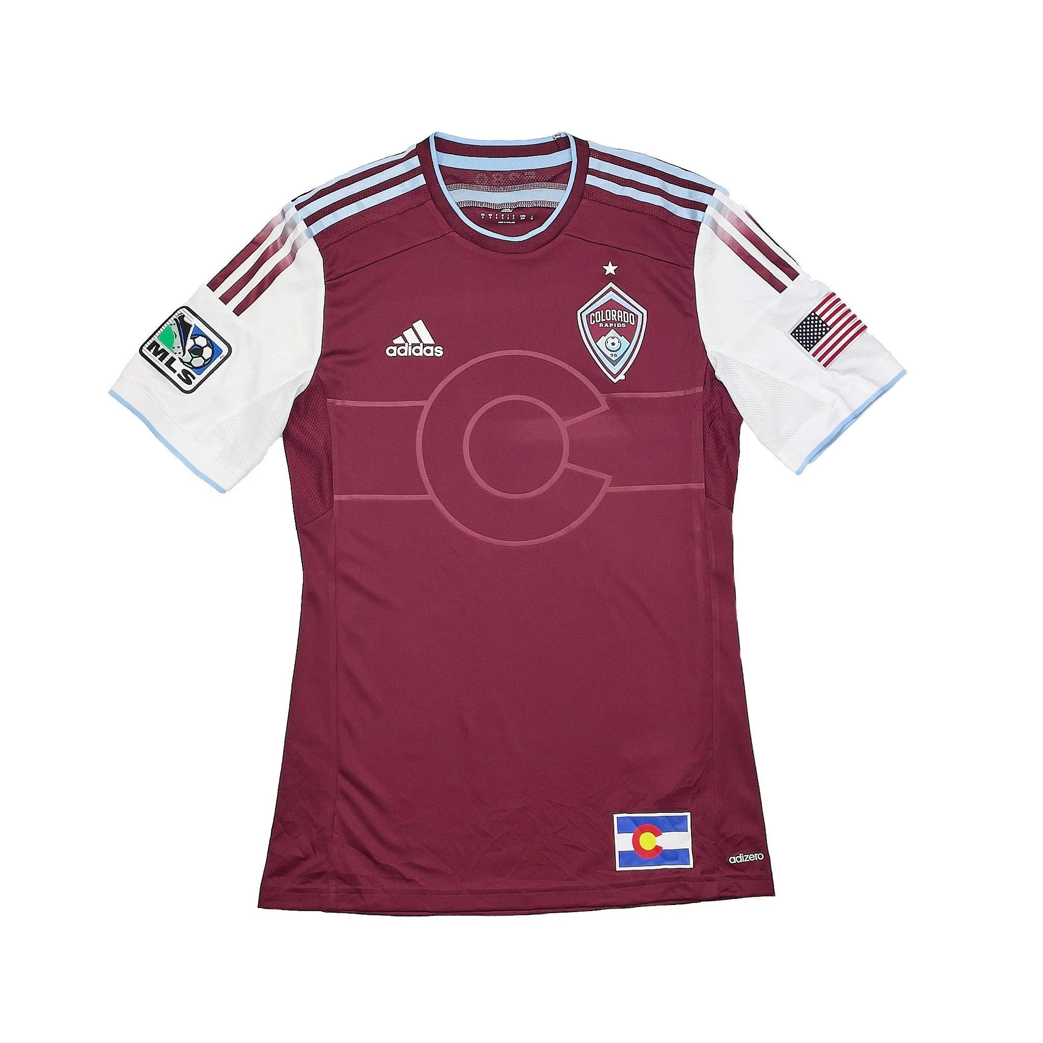 2013/14 Colorado Rapids *Squad Signed* Player Issue Home Shirt (S) Adidas