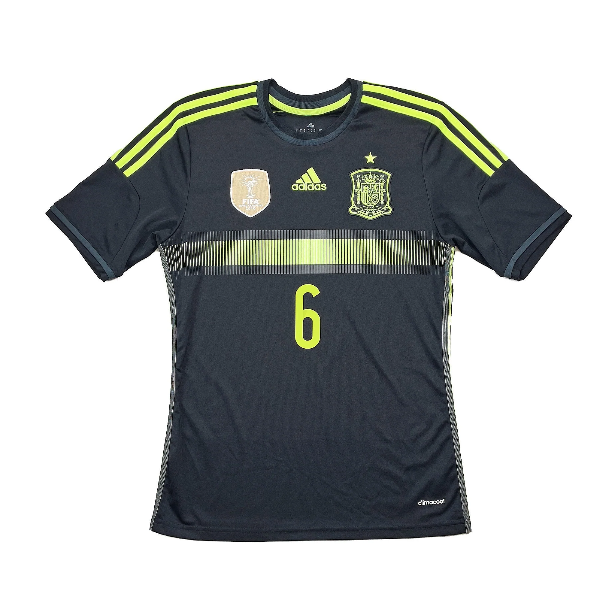 2013/15 Spain A.Iniesta #6 Away Shirt (S) Adidas - Image 2