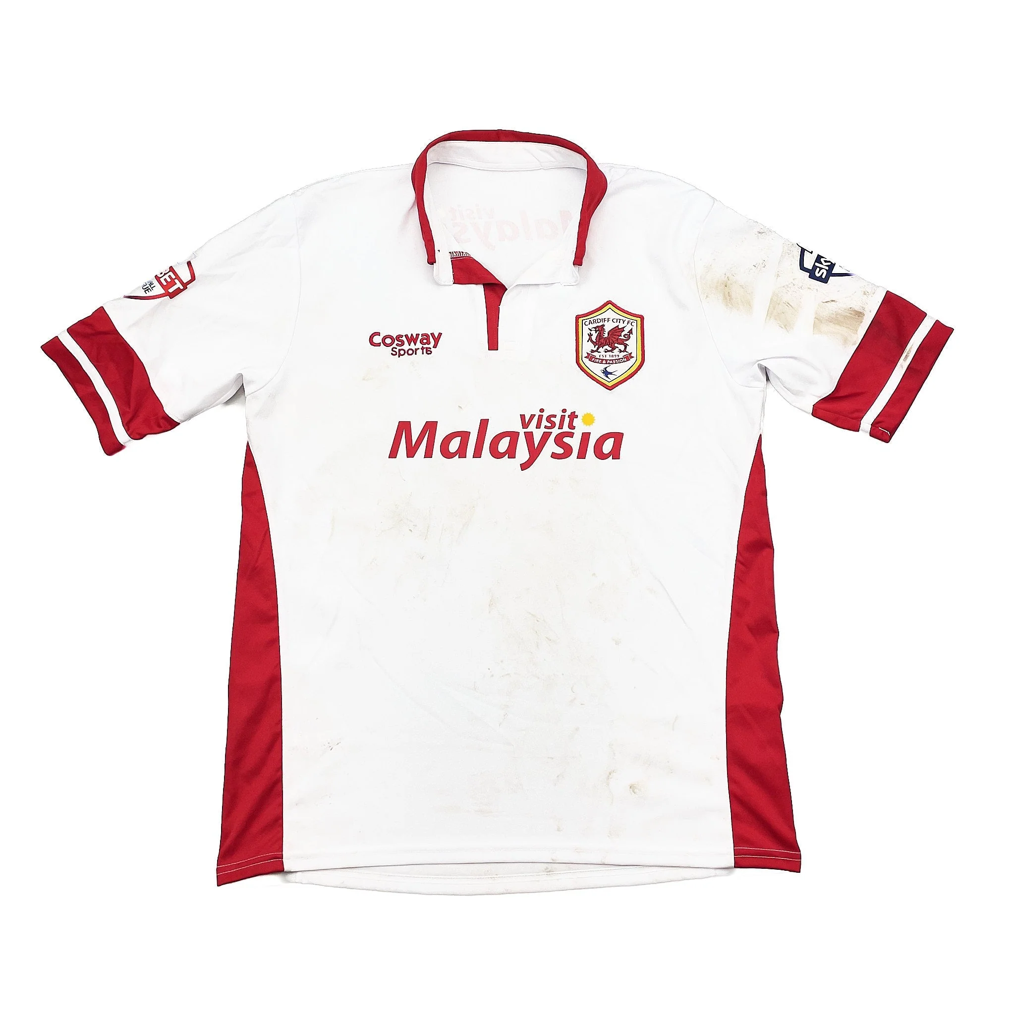 2014/15 Cardiff City Le Fondre #10 *Match Worn + Signed* Third Shirt (M) Cosway Sports - Image 2