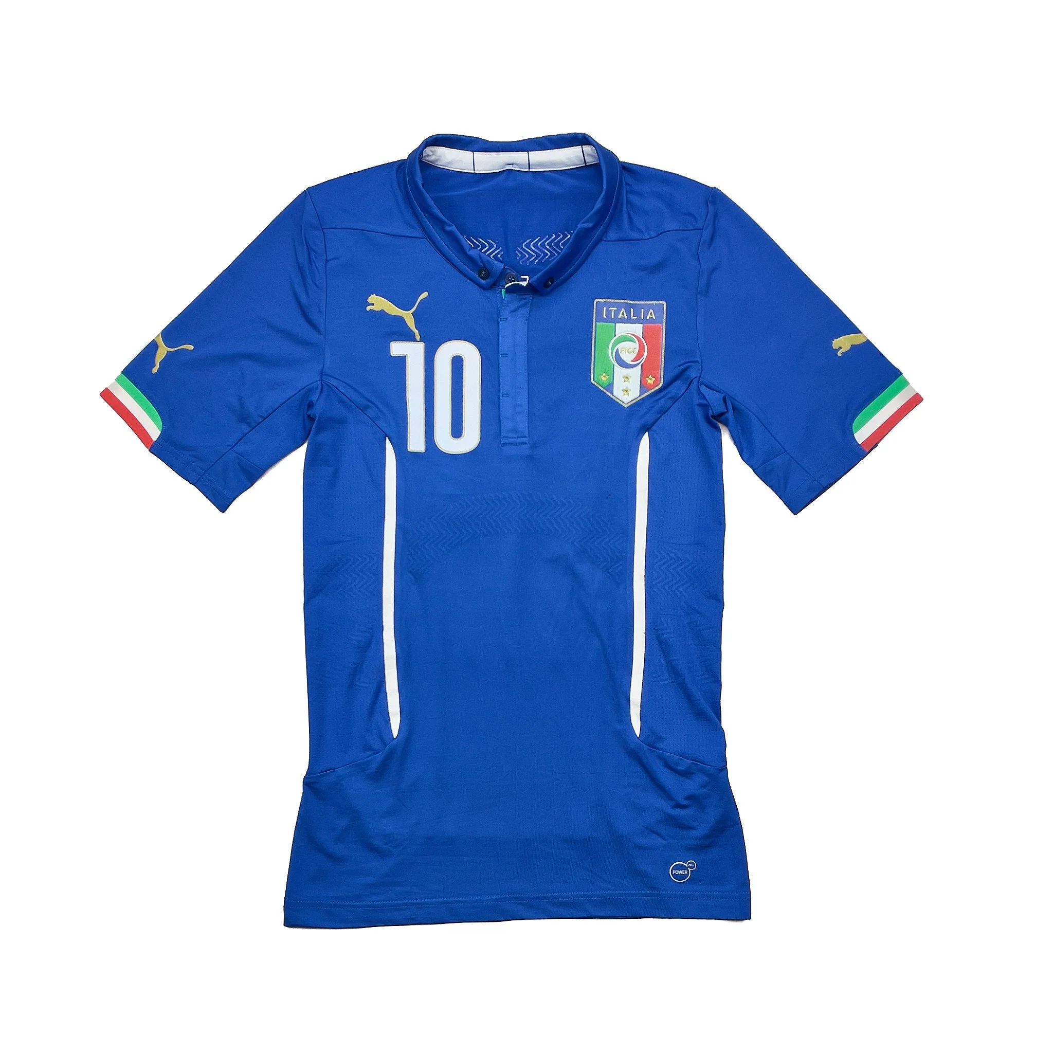 2014/15 Italy Balotelli #10 *Player Issue* Home Shirt (M) Puma - Image 6