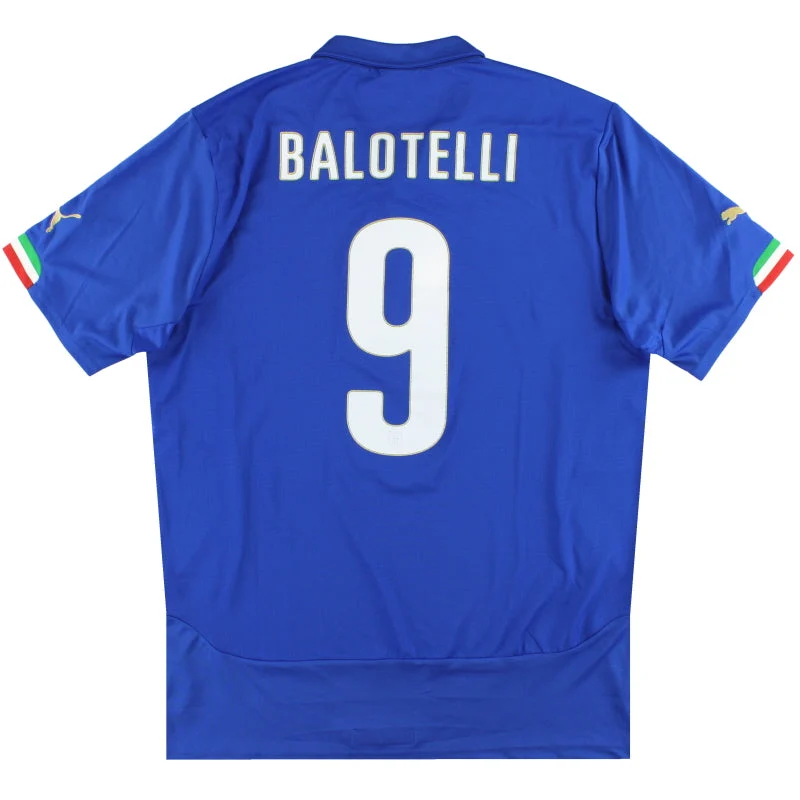 2014-15 Italy Puma Home Shirt Balotelli #9 XL
