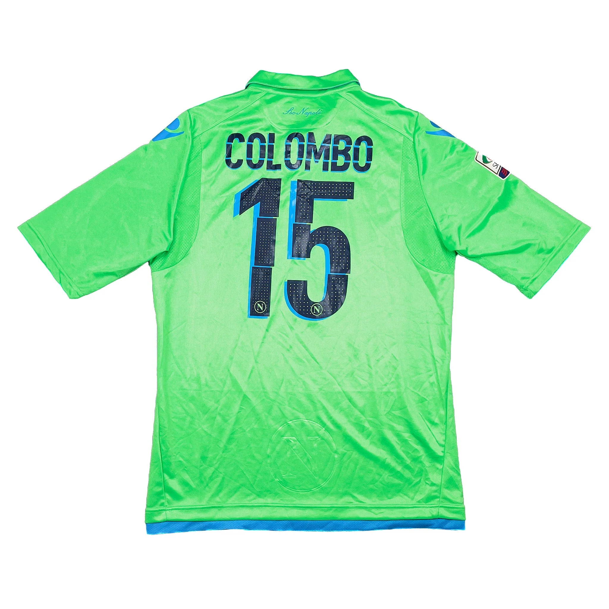 2014/15 Napoli Colombo #15 *Match Issue* GK Shirt (XL) Macron - Image 3