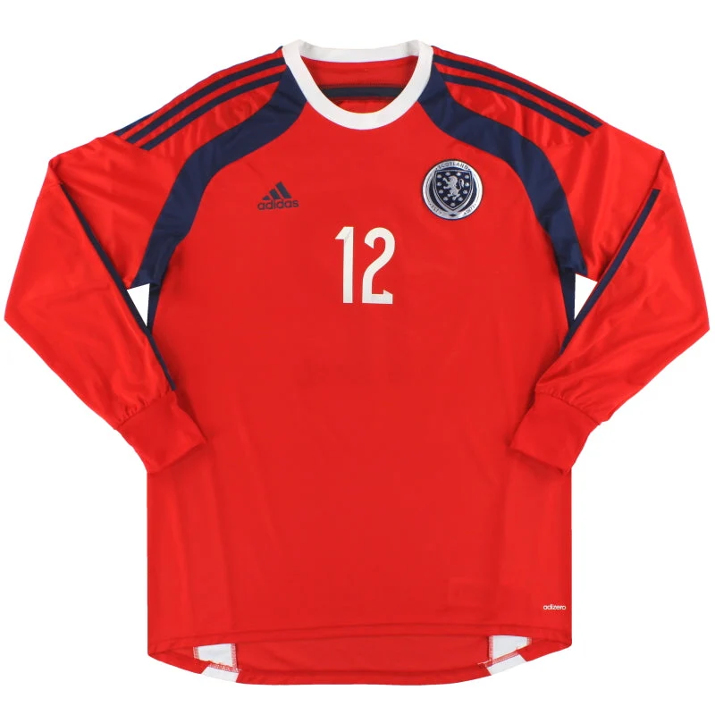2014-15 Scotland adidas adizero Goalkeeper Shirt #12 *As New* L