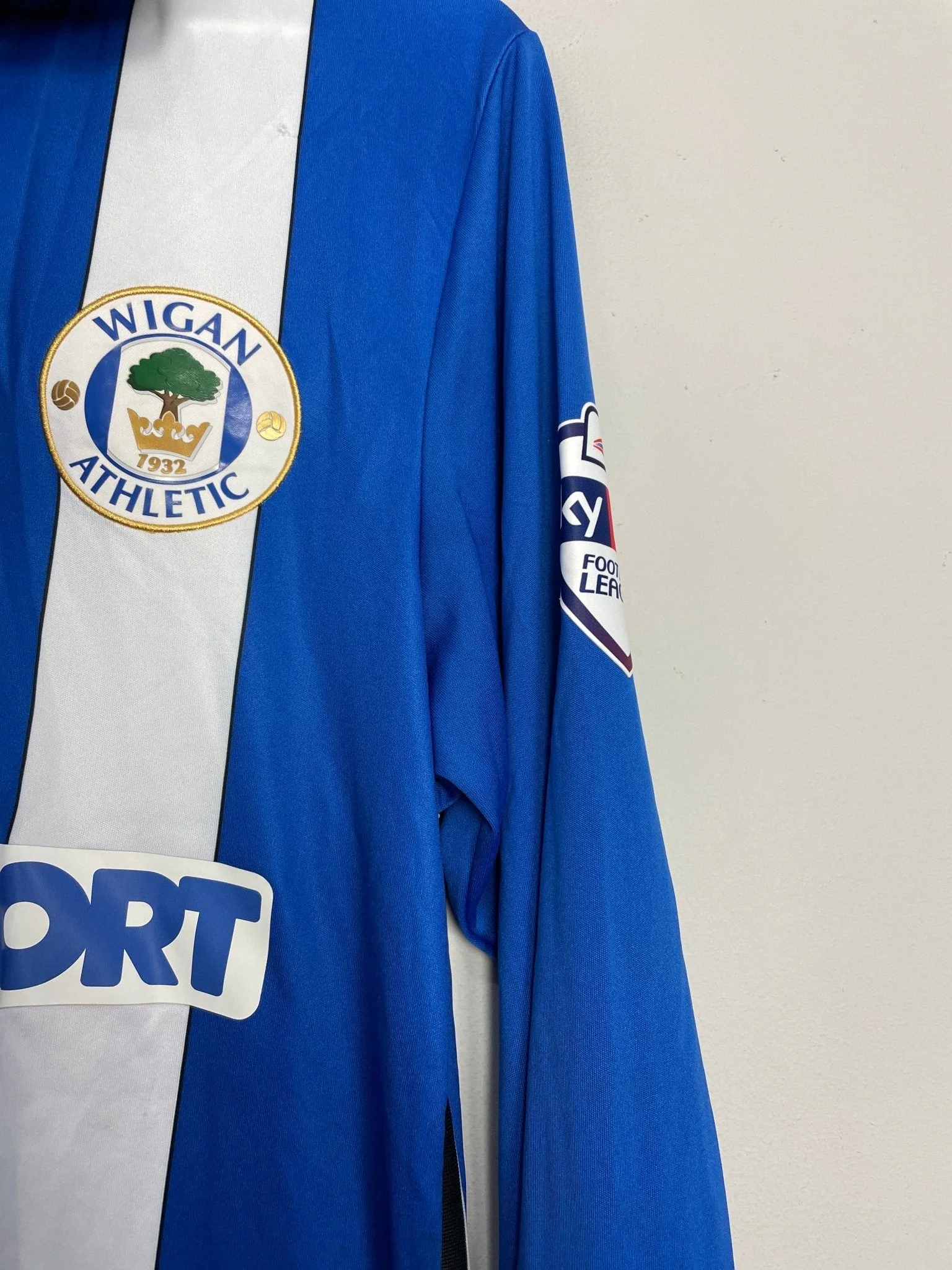 2014/15 Wigan Mclean #11 *Match Issue* L/S Home Shirt (M) Mi-Fit - Image 4