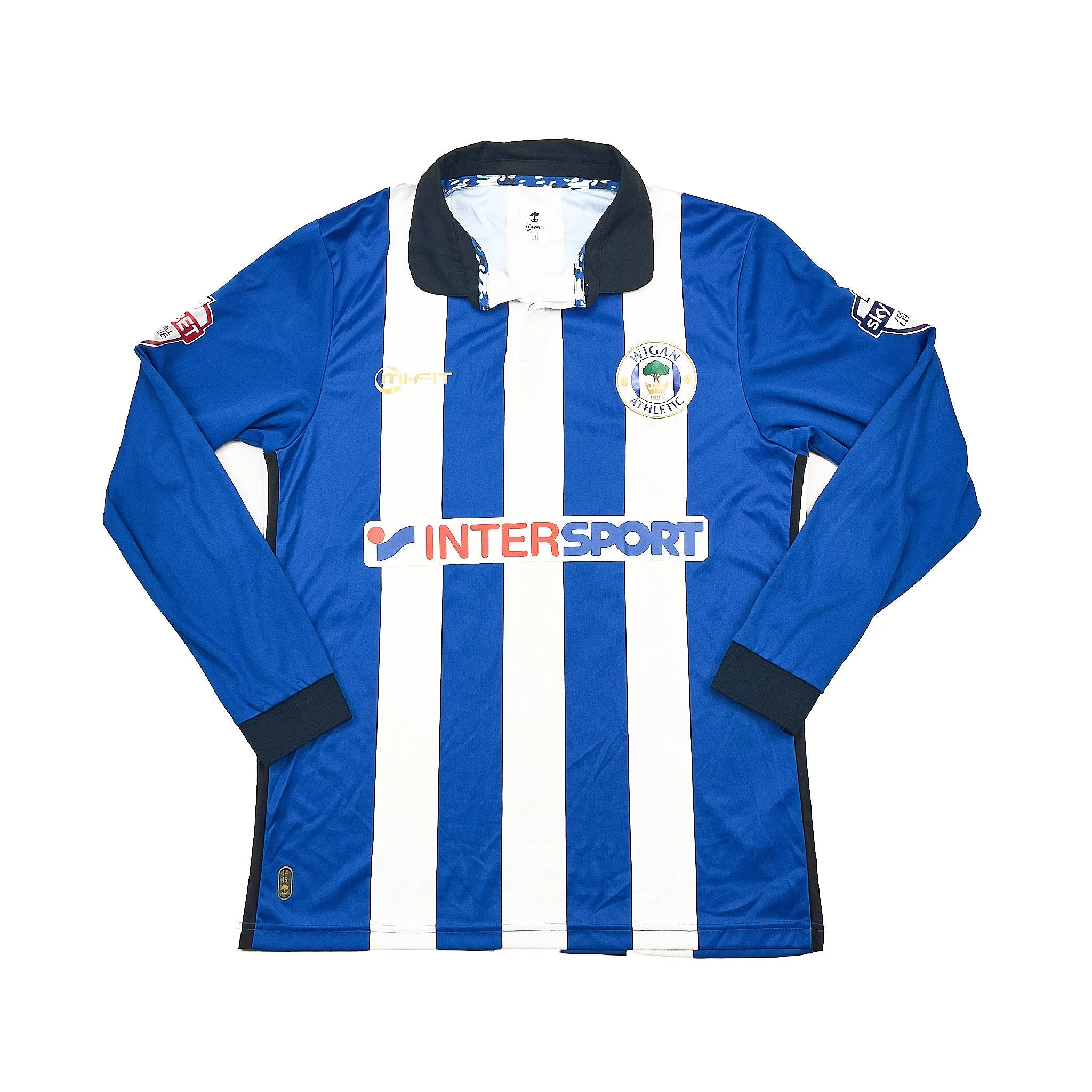 2014/15 Wigan Mclean #11 *Match Issue* L/S Home Shirt (M) Mi-Fit - Image 7