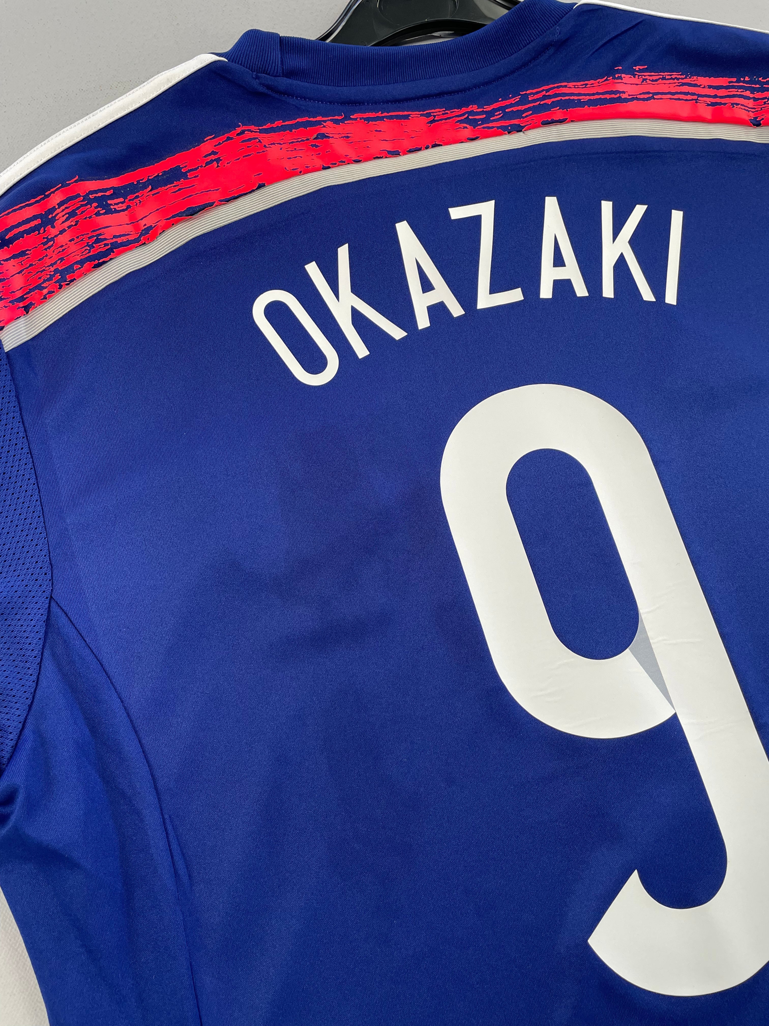 2014/16 Japan Okazaki #9 Home Shirt (M) Adidas - Image 4