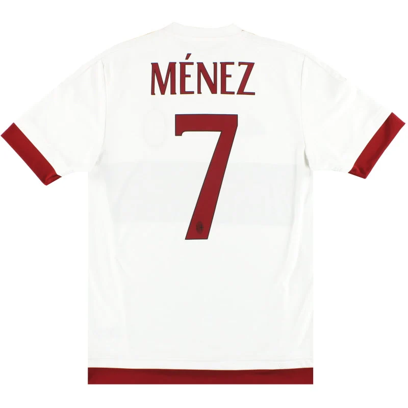 2015-16 AC Milan adidas Away Shirt Menez #7 S