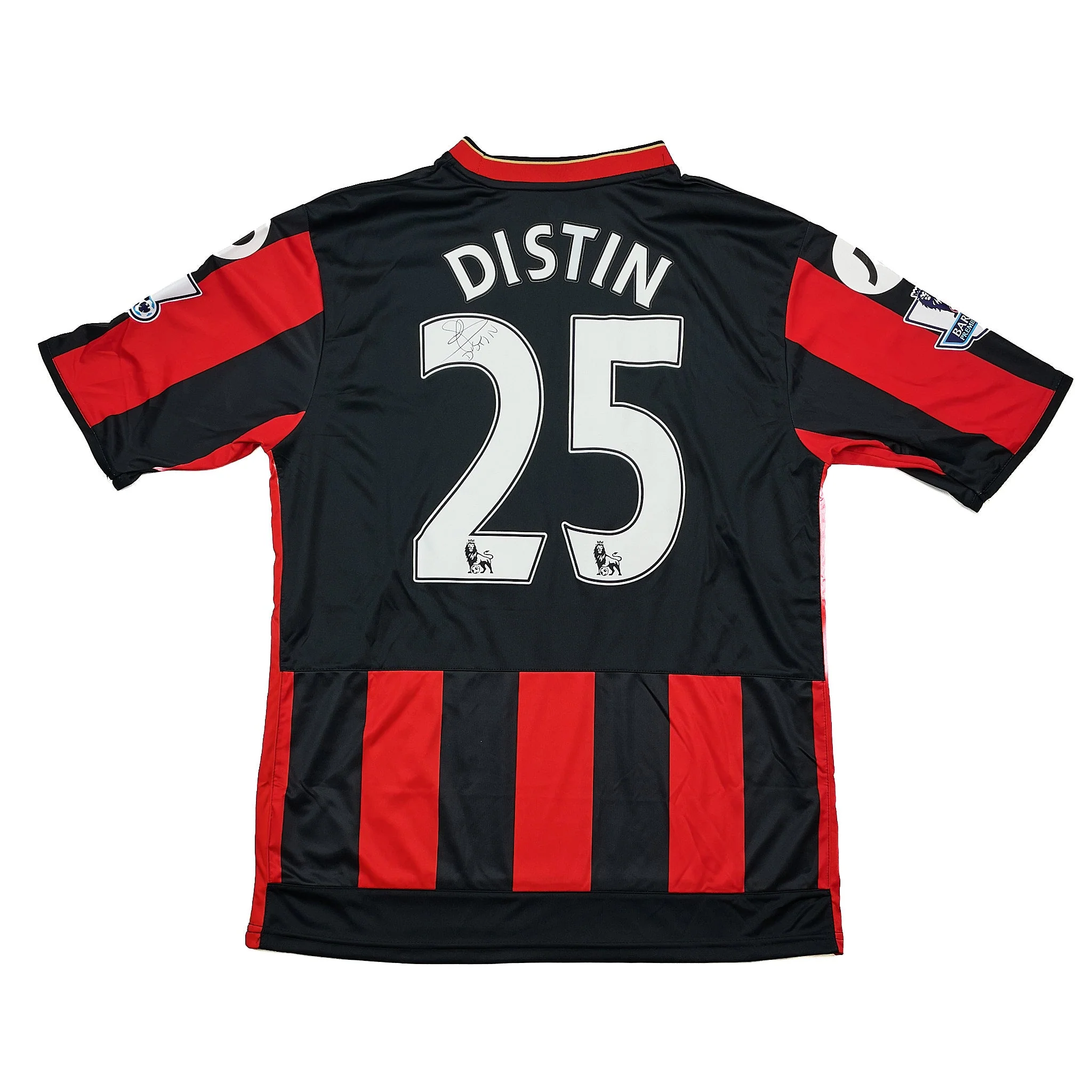 2015/16 Bournemouth Distin #25 *Match Issued + Signed* Home Shirt (L) Jd - Image 3