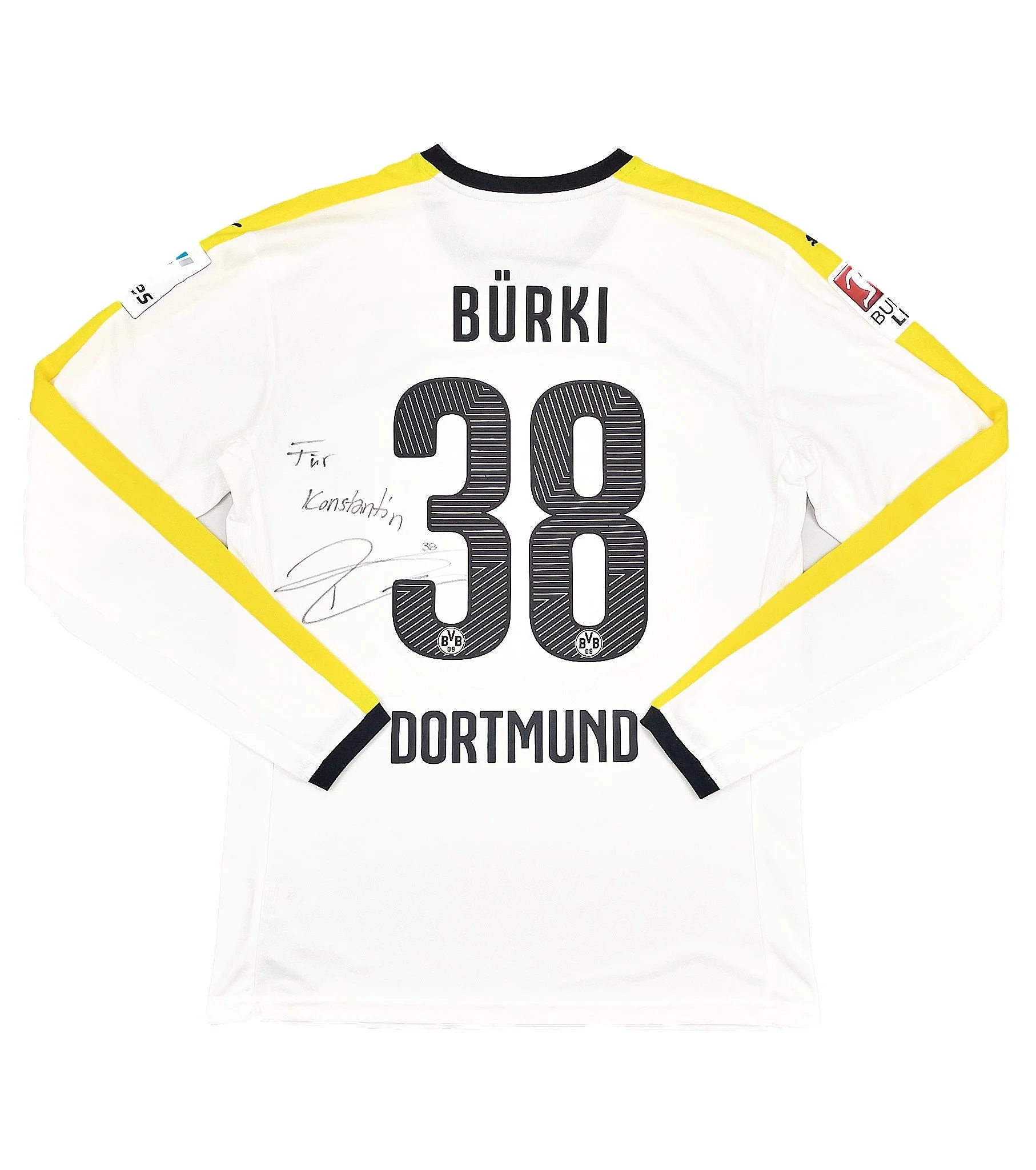 2015/16 Dortmund Burki #38 *Match Issued + Signed* GK Shirt (L) Puma