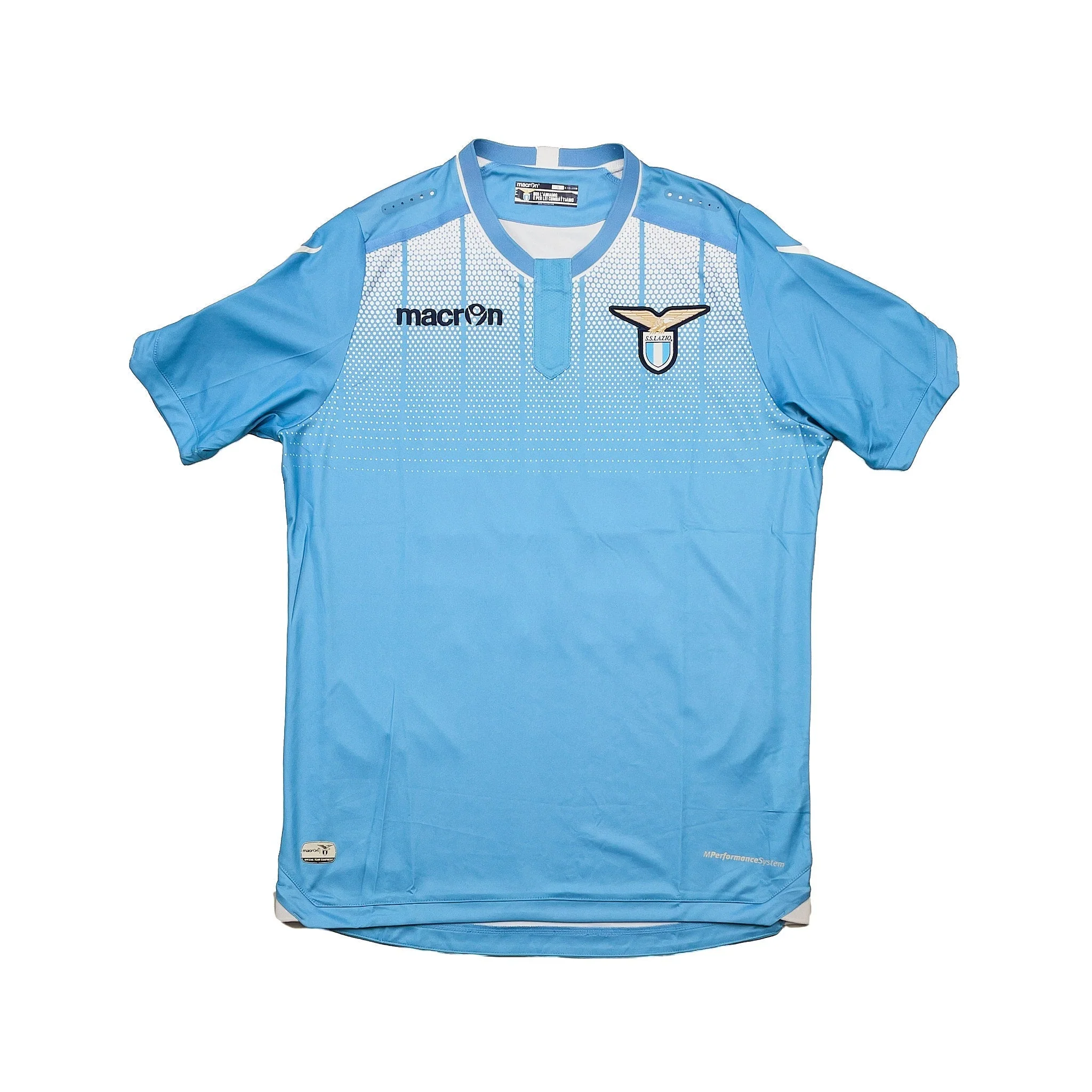 2015/16 Lazio F.Anderson #10 *Match Issue* Home Shirt (M) Macron - Image 2