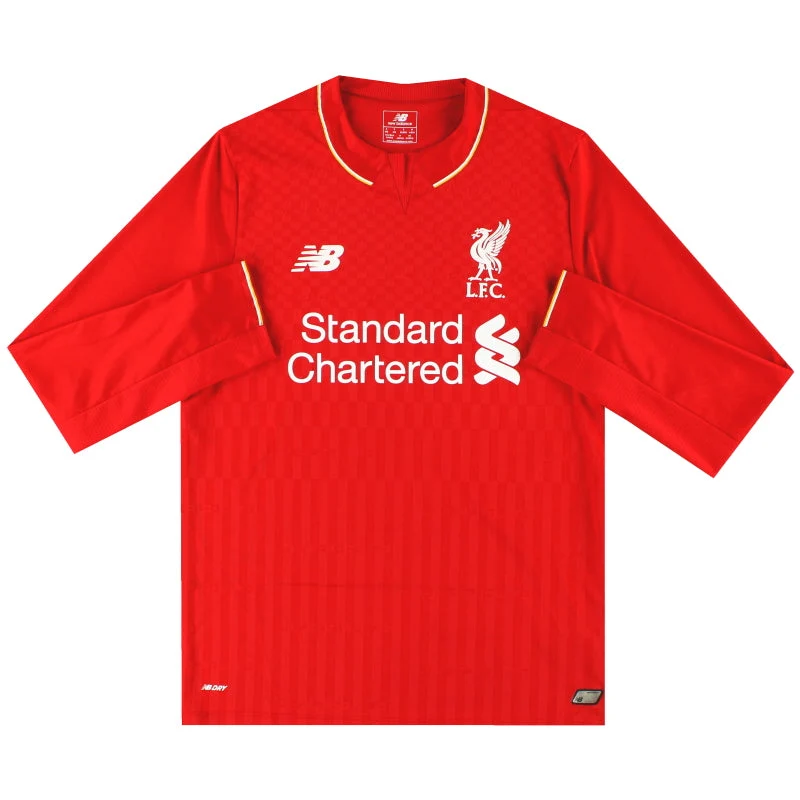 2015-16 Liverpool New Balance Home Shirt L/S *Mint*
