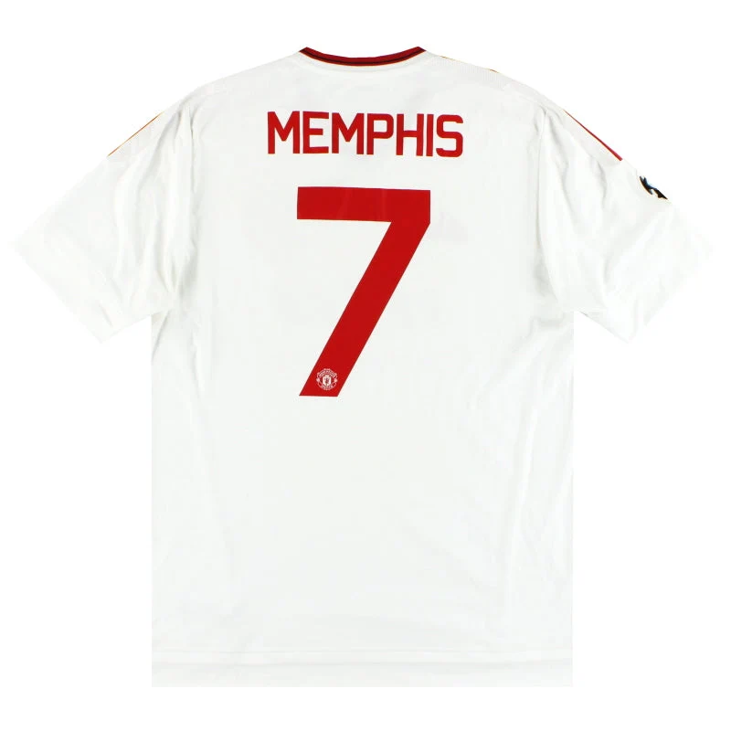 2015-16 Manchester United adidas CL Away Shirt Memphis #7 L