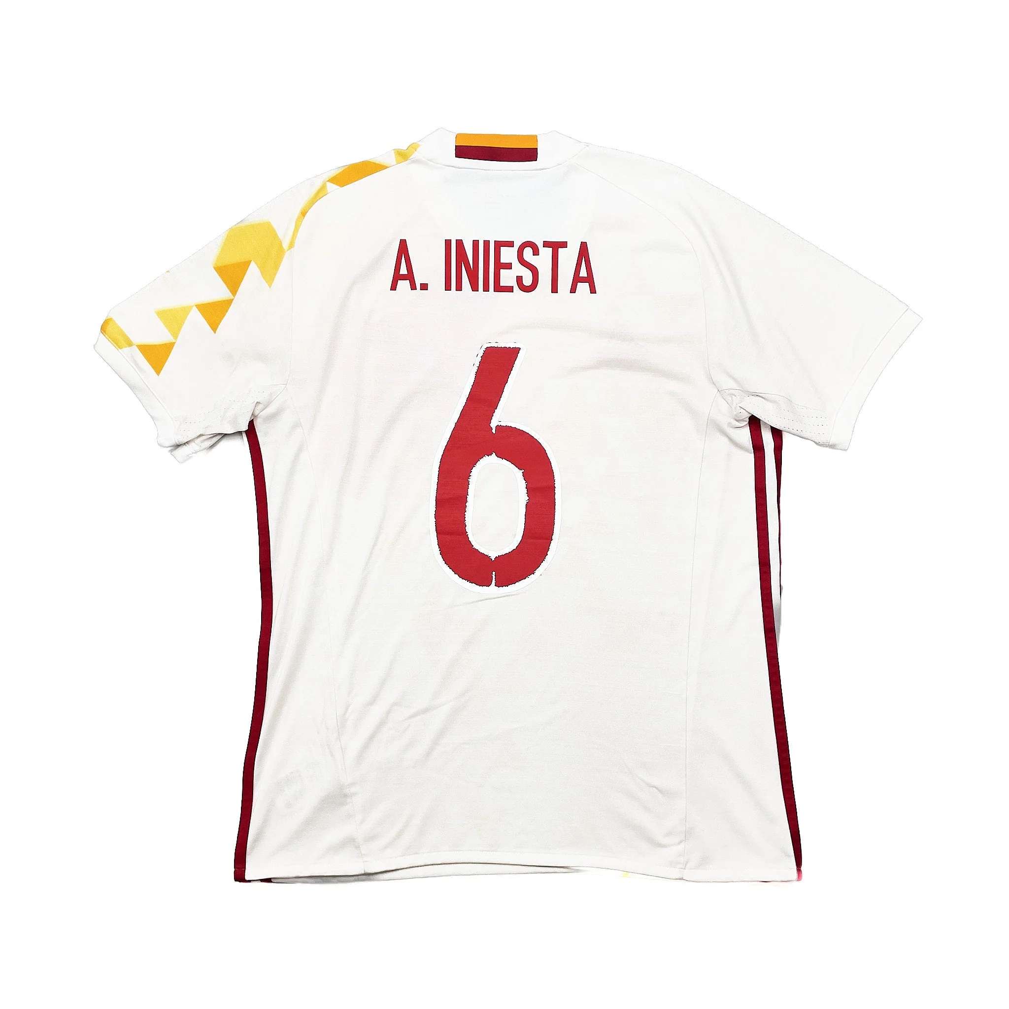 2015/16 Spain A.Iniesta #6 Away Shirt (M) Adidas - Image 3